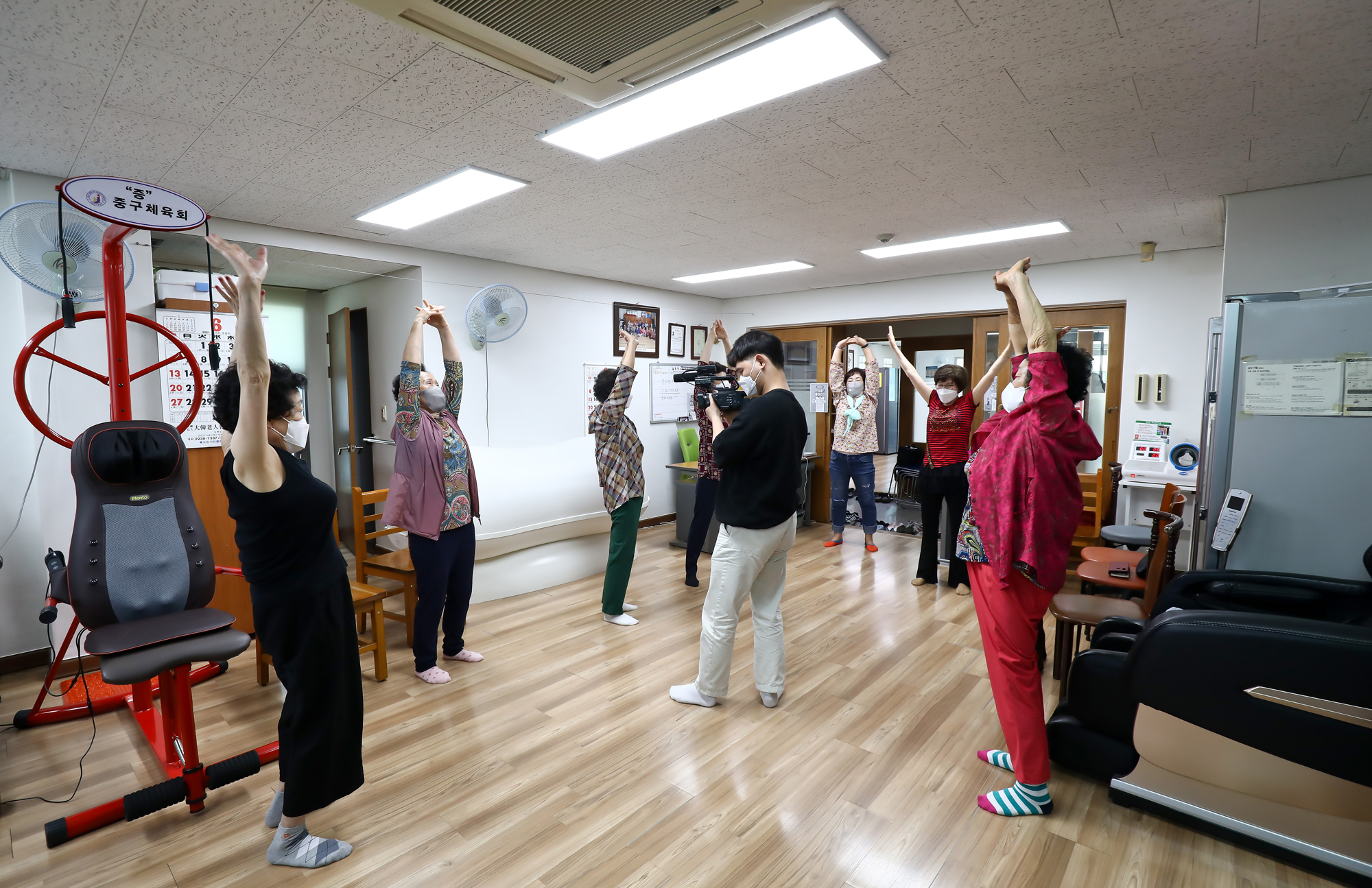 코로나19 백신 접종자 경로당