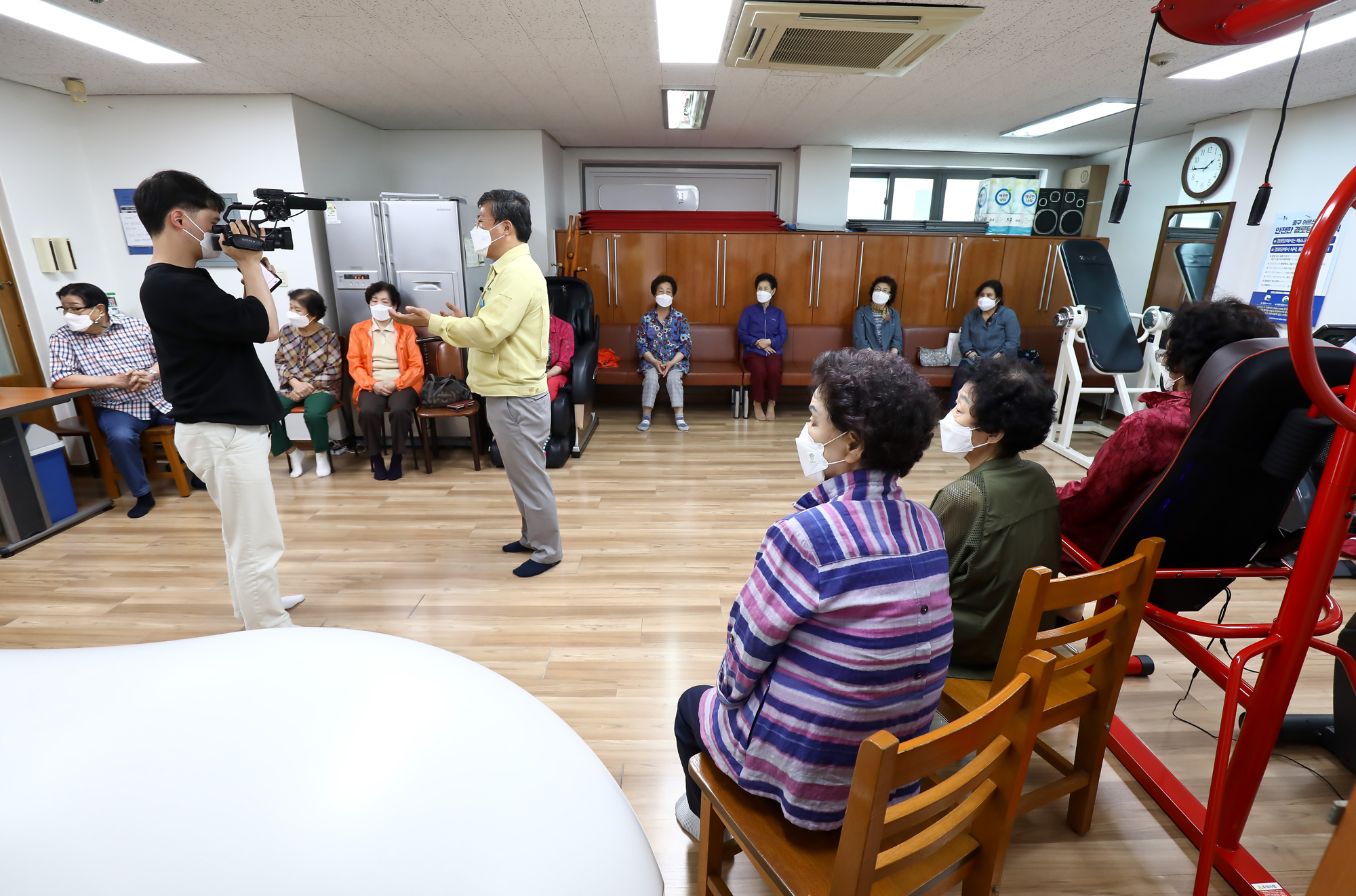 코로나19 백신 접종자 경로당