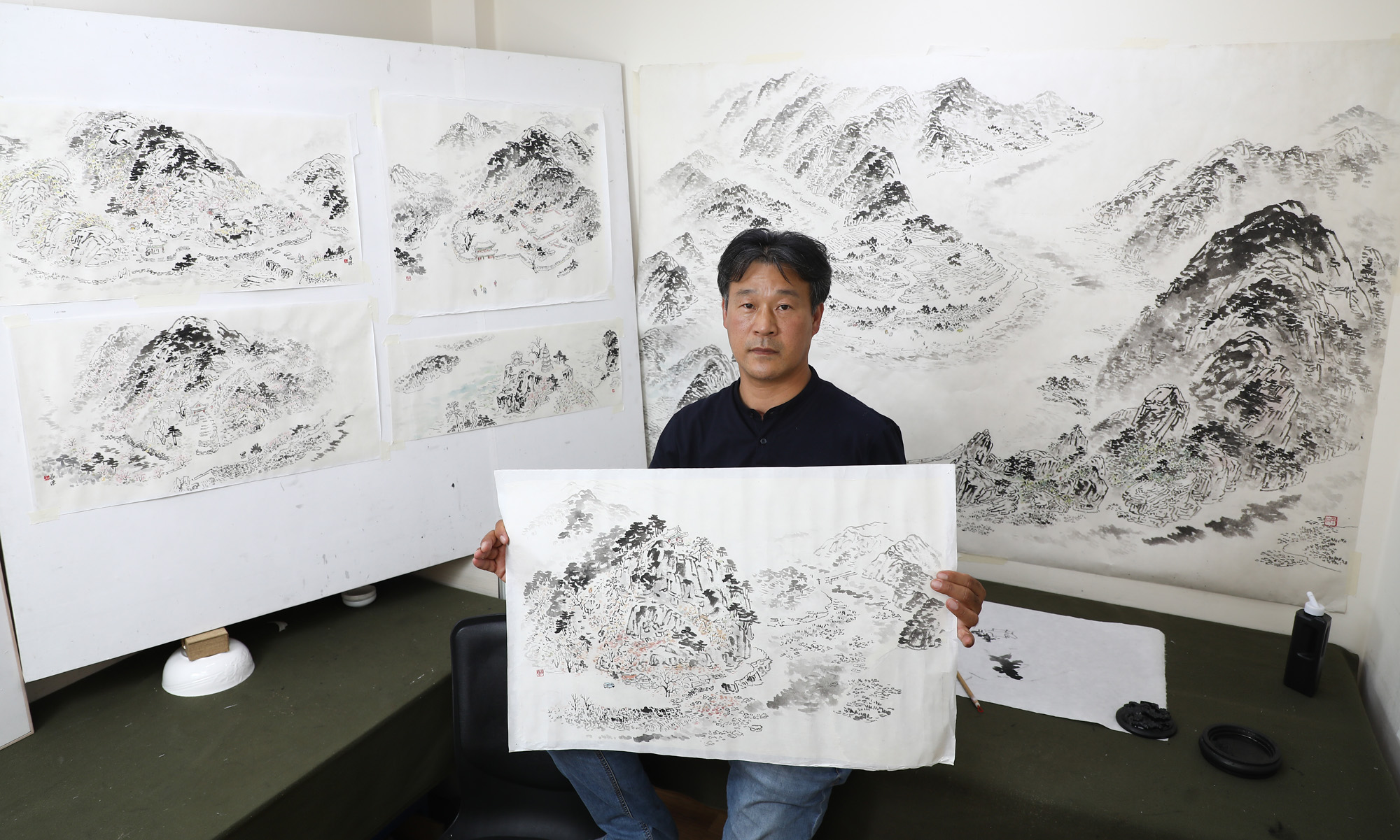 한국미술응원프로젝트;박창수;박창수한국화가;박창수작가;미술