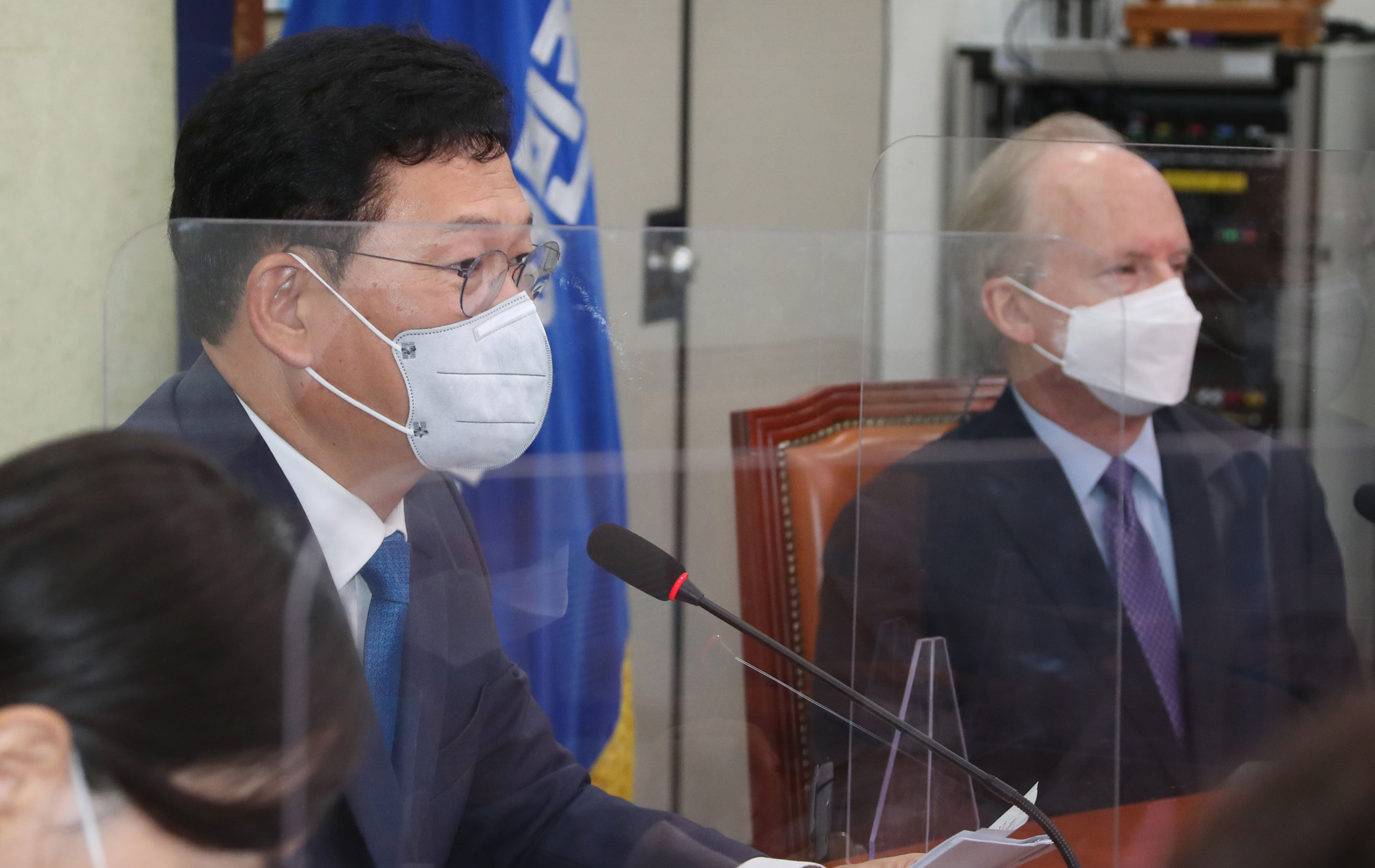 정치;국회;송영길;로버트랩슨;주한미국대사대리