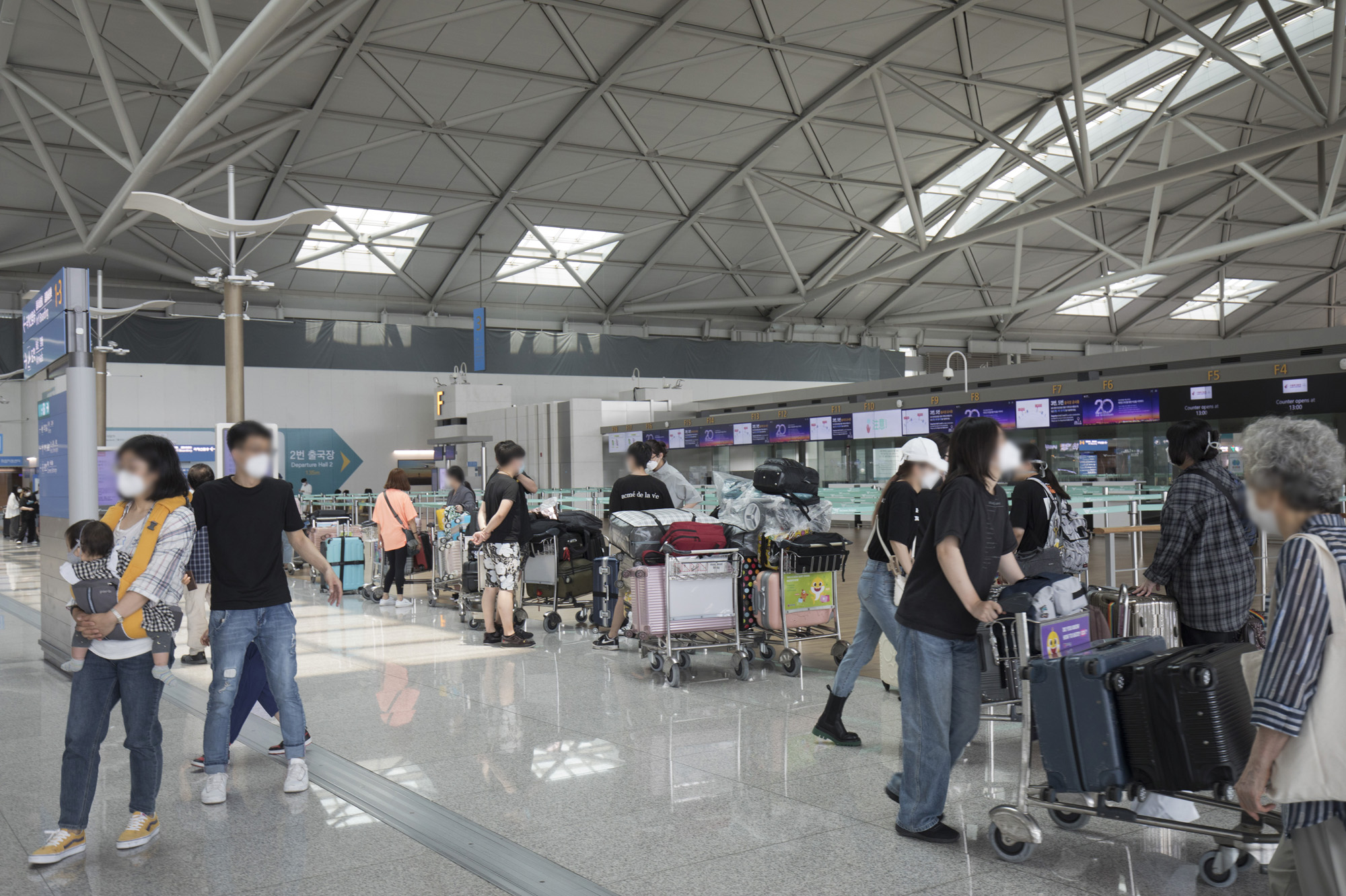 인천;인천국제공항;출국