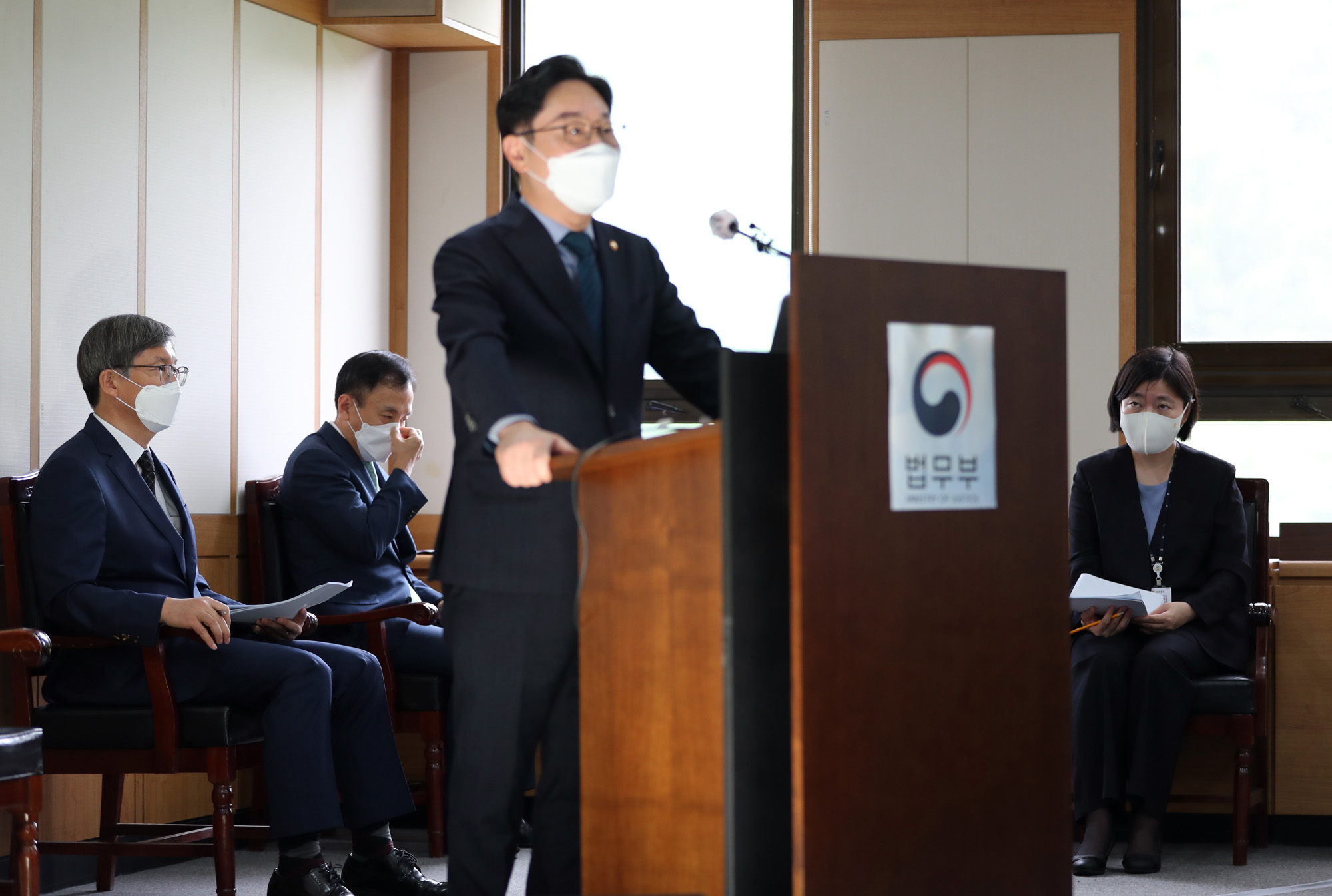 법무부 합동감찰 브리핑 박범계 임은정