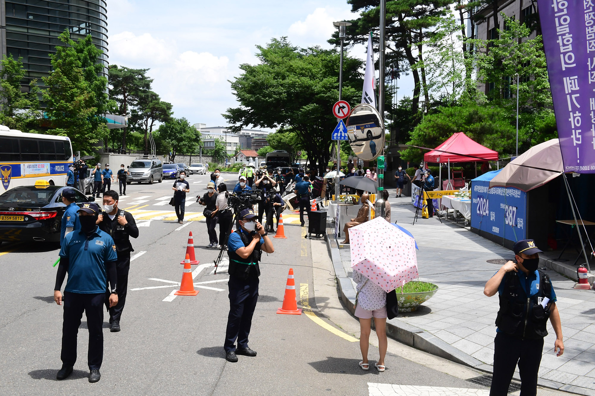수요집회;위안부;코로나수요집회;수요집회1인시위;코로나19수요집회;코로나4단계수요집회