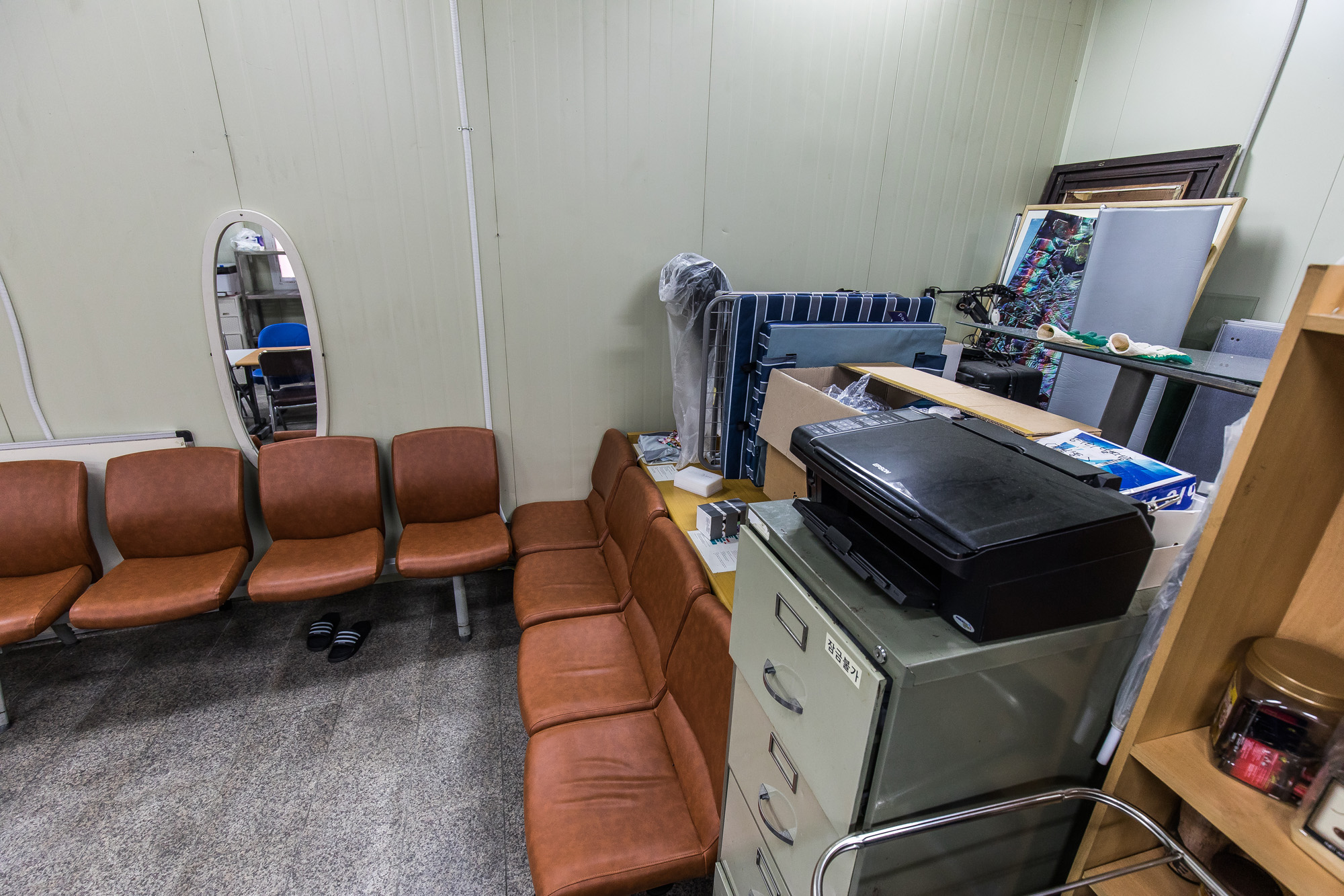 사회;르포;코로나시대;청소노동자;청소노동자휴게공간;병원청소노동자;청소노동자쉼터;휴식권