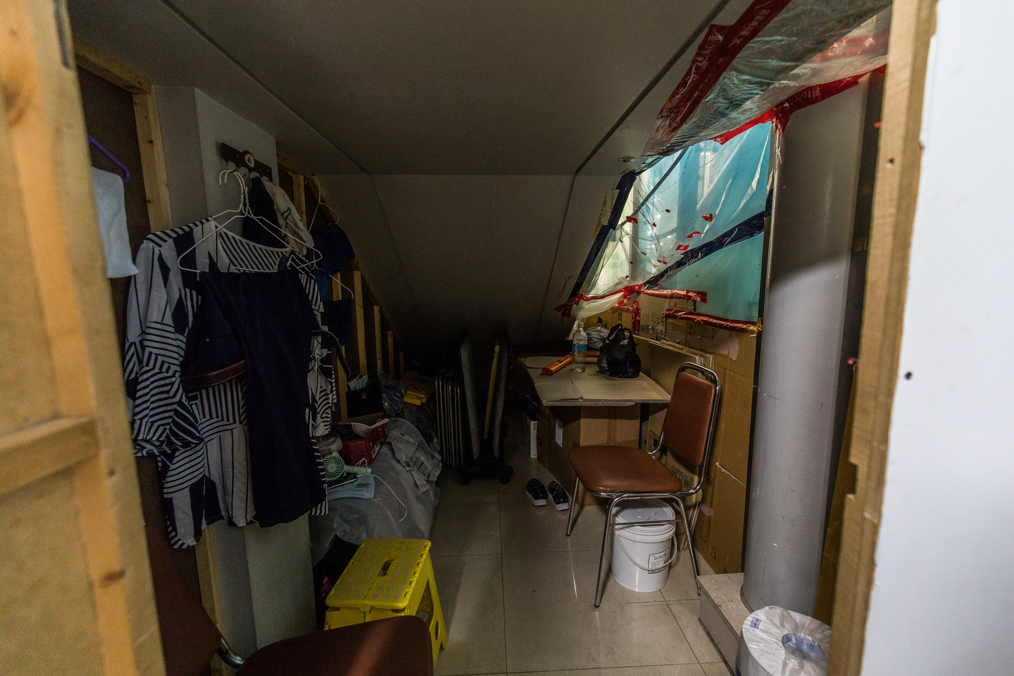 사회;르포;코로나시대;청소노동자;청소노동자휴게공간;병원청소노동자;청소노동자쉼터;휴식권