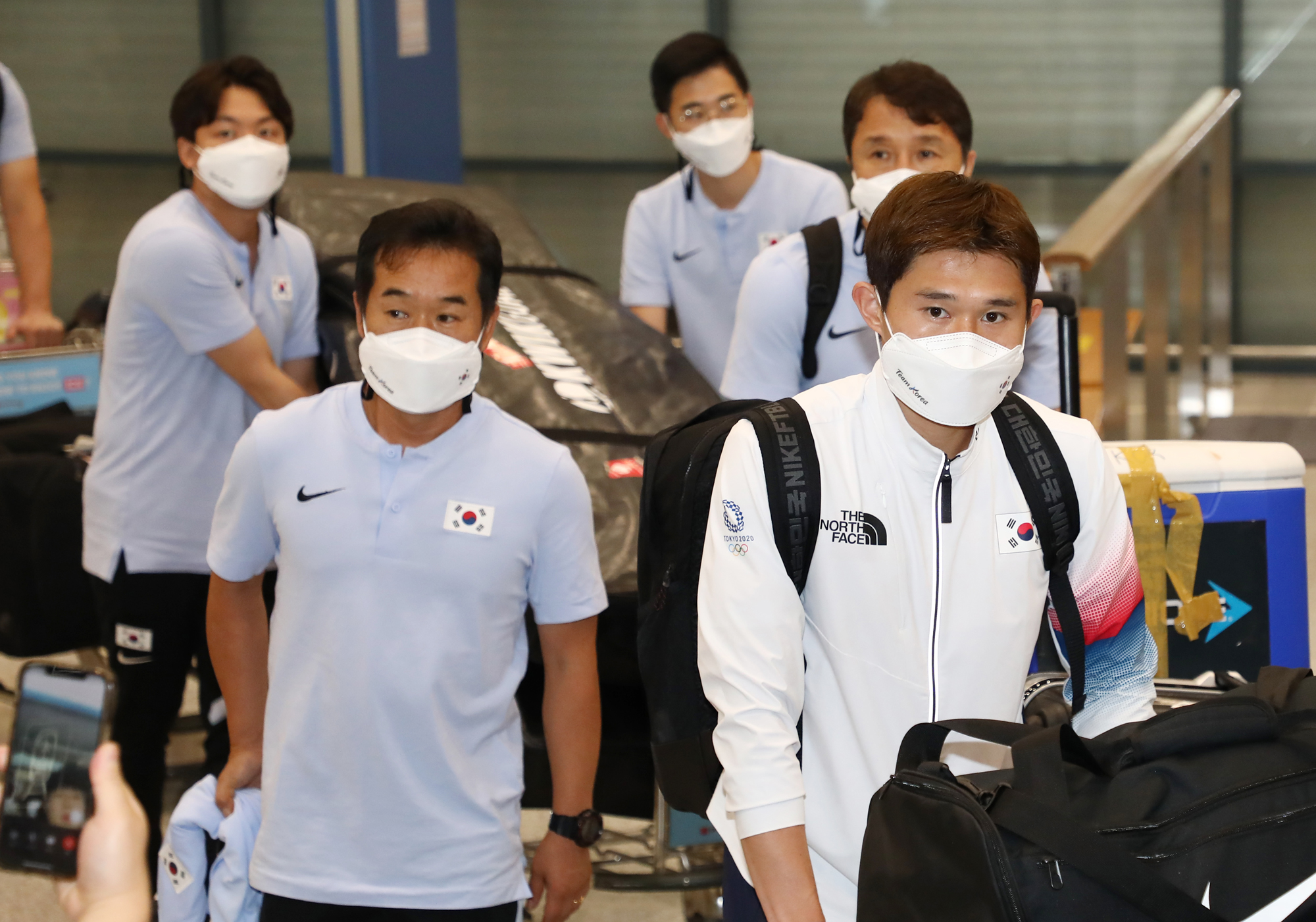 올림픽선수 인천공항;입국 2020도쿄 올림픽 축구