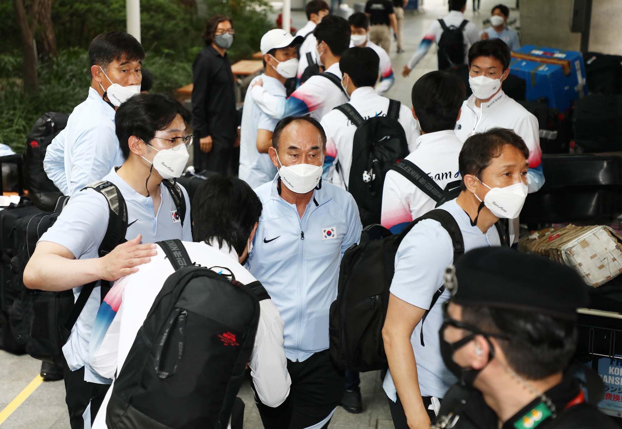 올림픽선수 인천공항;입국 2020도쿄 올림픽 축구