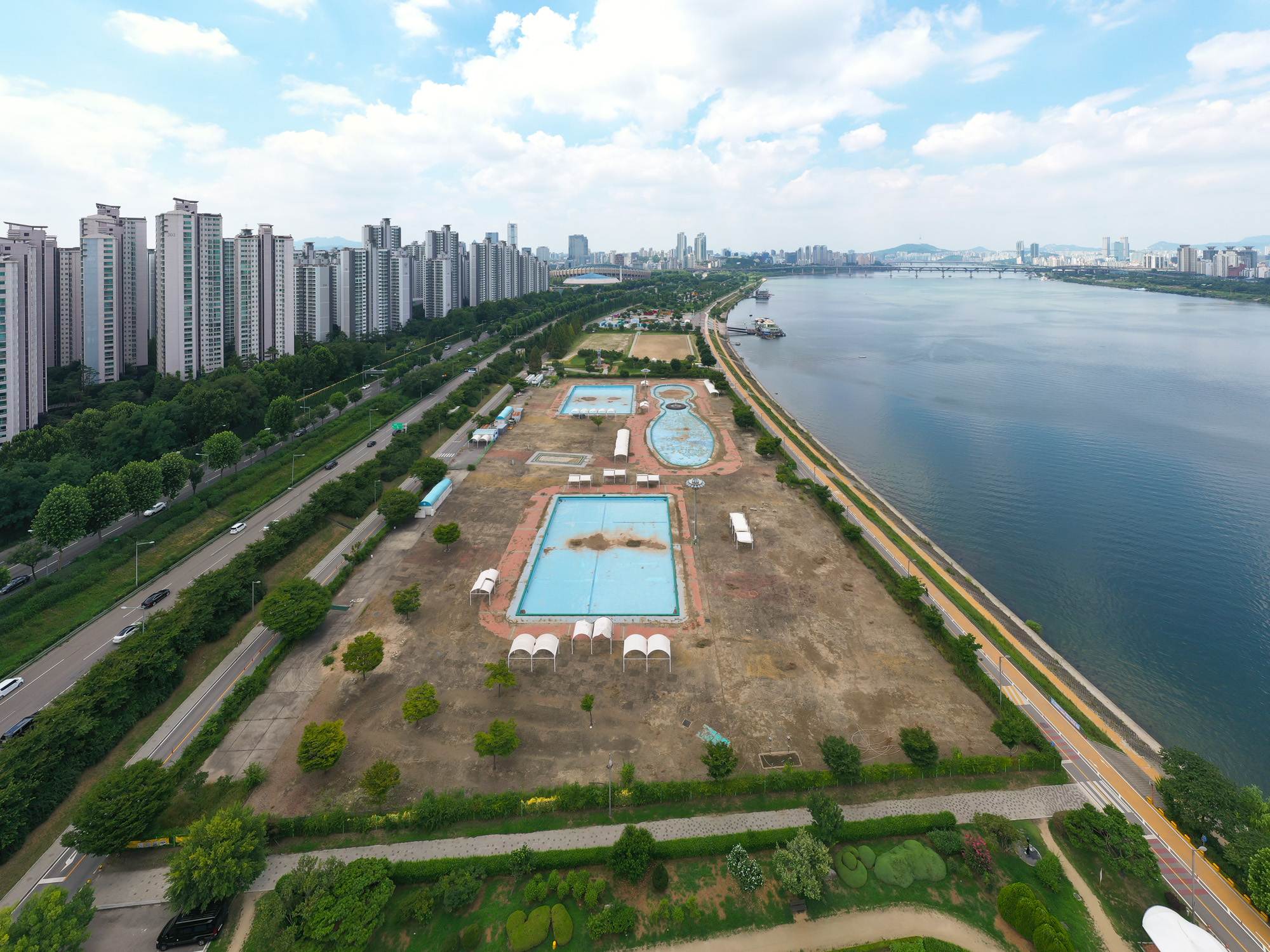 한강공원 잠실 야외수영장 코로나