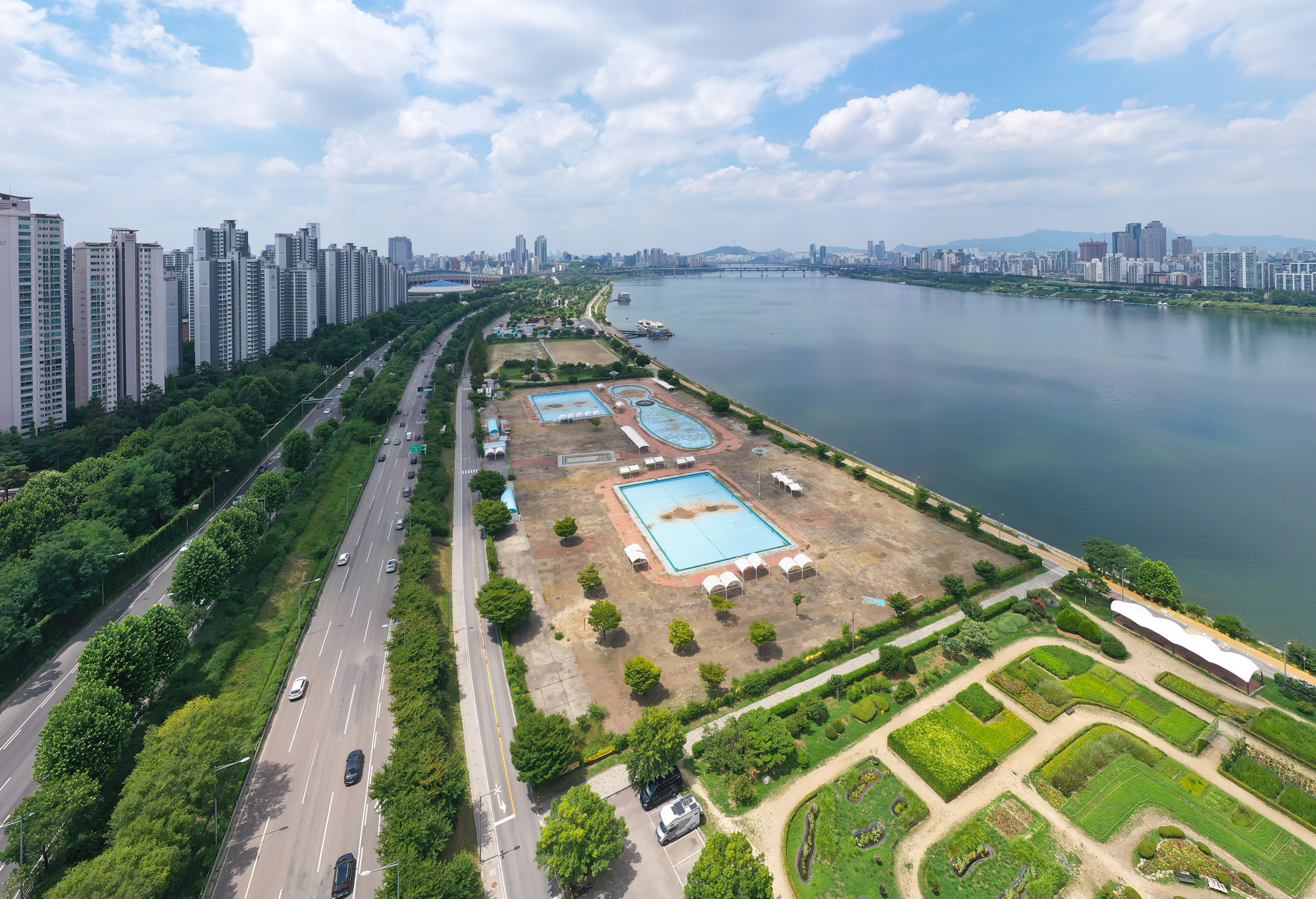 한강공원 잠실 야외수영장 코로나