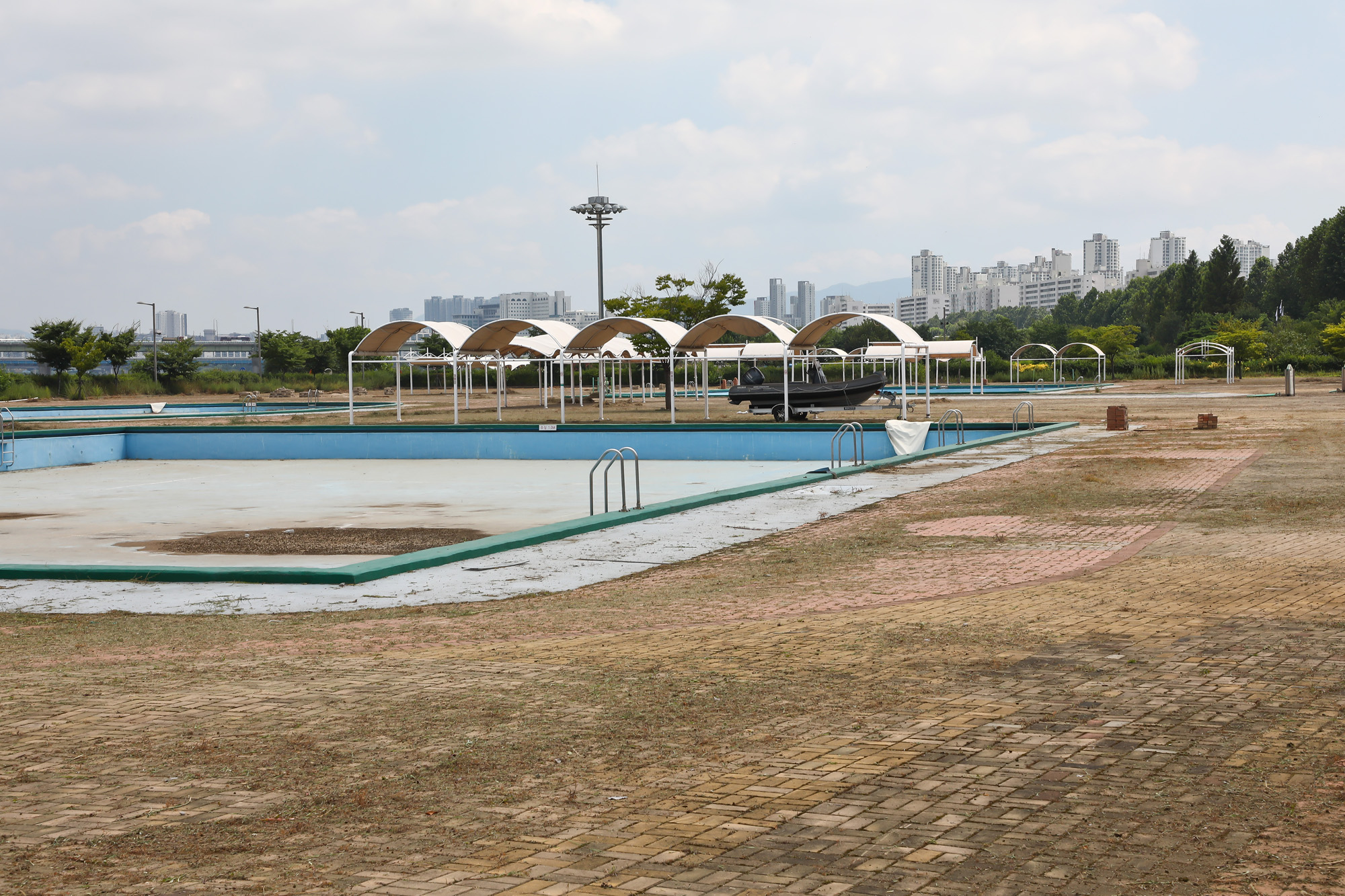 한강공원 잠실 야외수영장 코로나