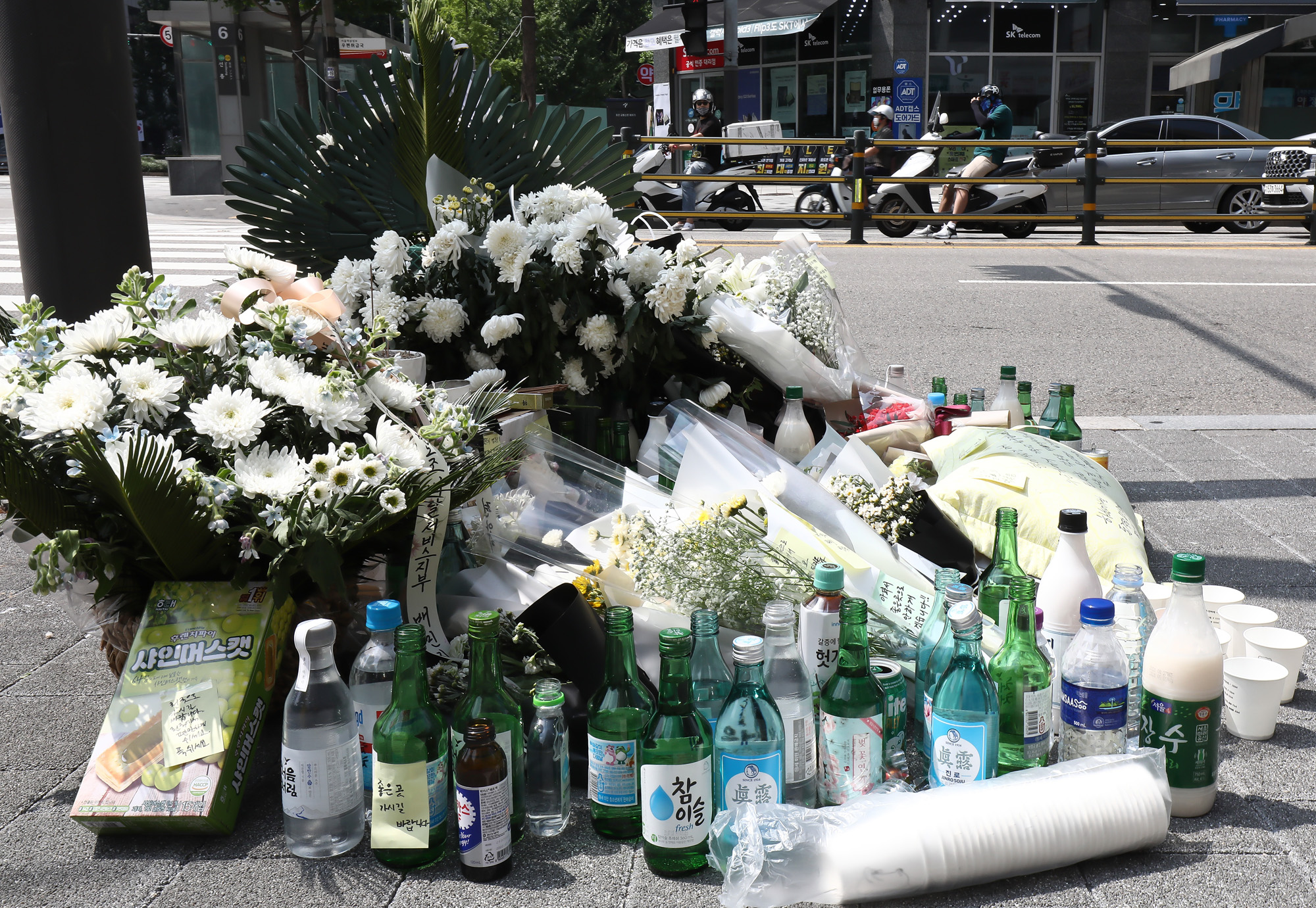 배달원 배달기사 오토바이 추모