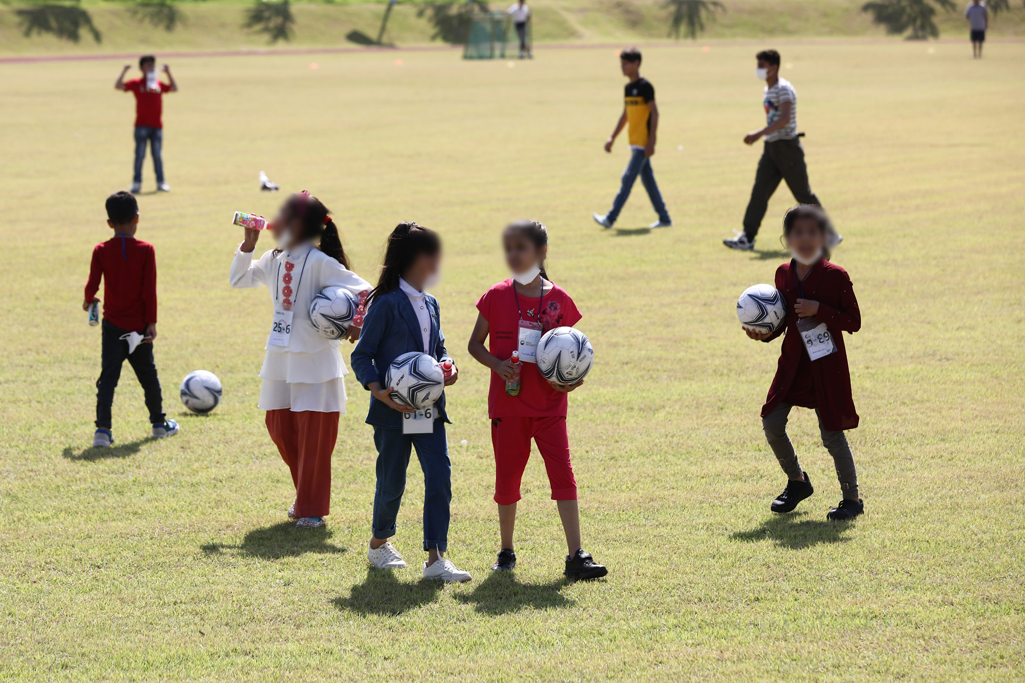 정치;사회;아프간특별기여자;국가공무원인재개발원진천;진천아프간특별기여자;축구하는아프간어린이