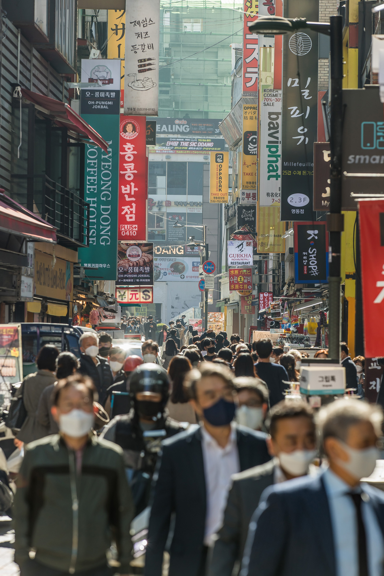 사회;세태;코로나19;신종코로나바이러스감염증;위드코로나;단계적일상회복;사회적거리두기;명동거리