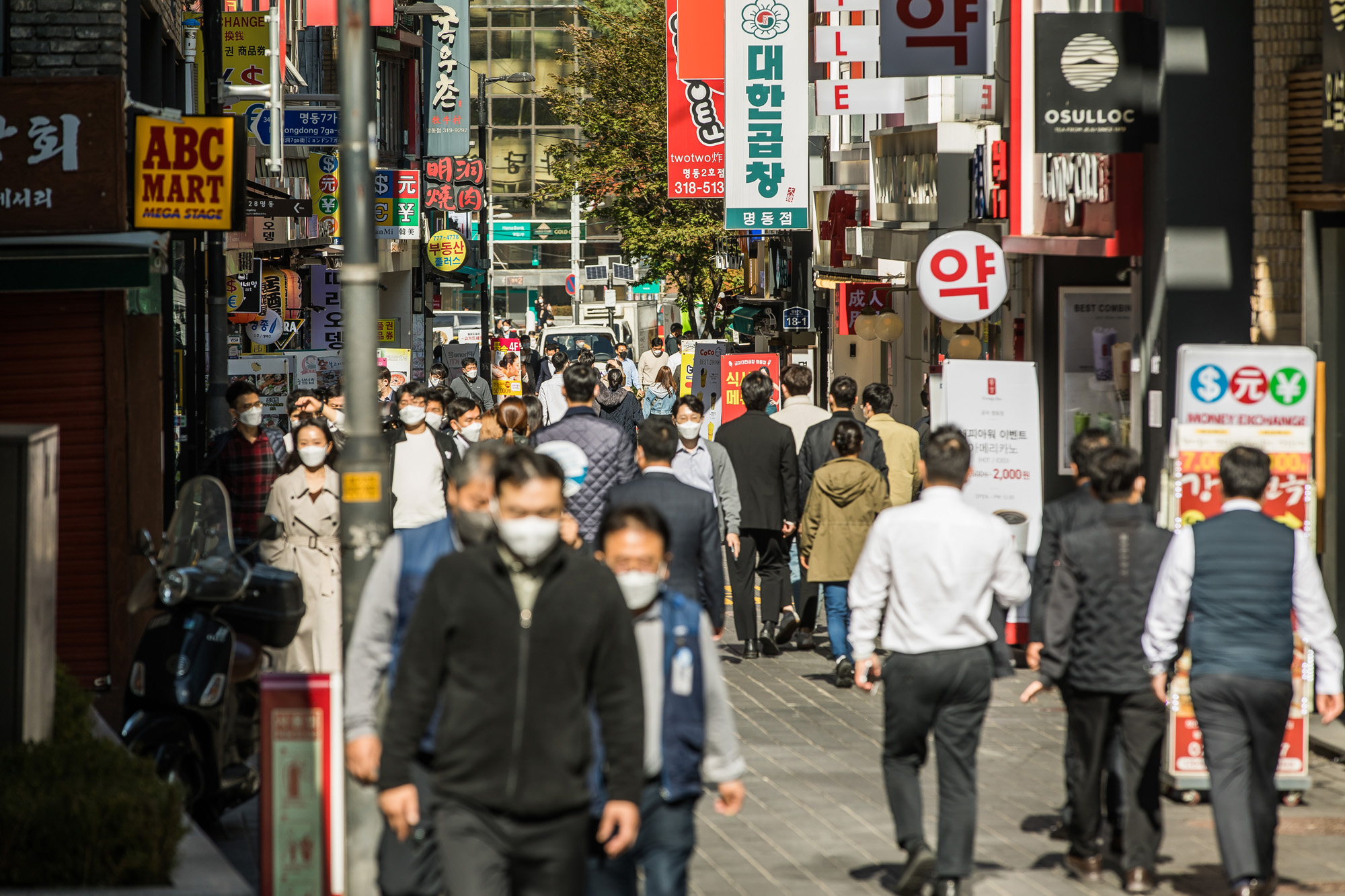사회;세태;코로나19;신종코로나바이러스감염증;위드코로나;단계적일상회복;사회적거리두기;명동거리