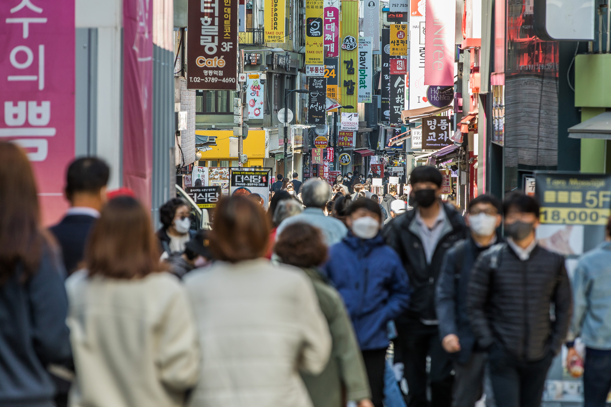 사회;세태;코로나19;신종코로나바이러스감염증;위드코로나;단계적일상회복;사회적거리두기;명동거리