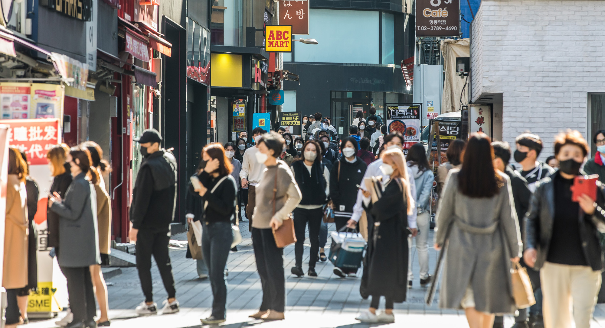 사회;세태;코로나19;신종코로나바이러스감염증;위드코로나;단계적일상회복;사회적거리두기;명동거리