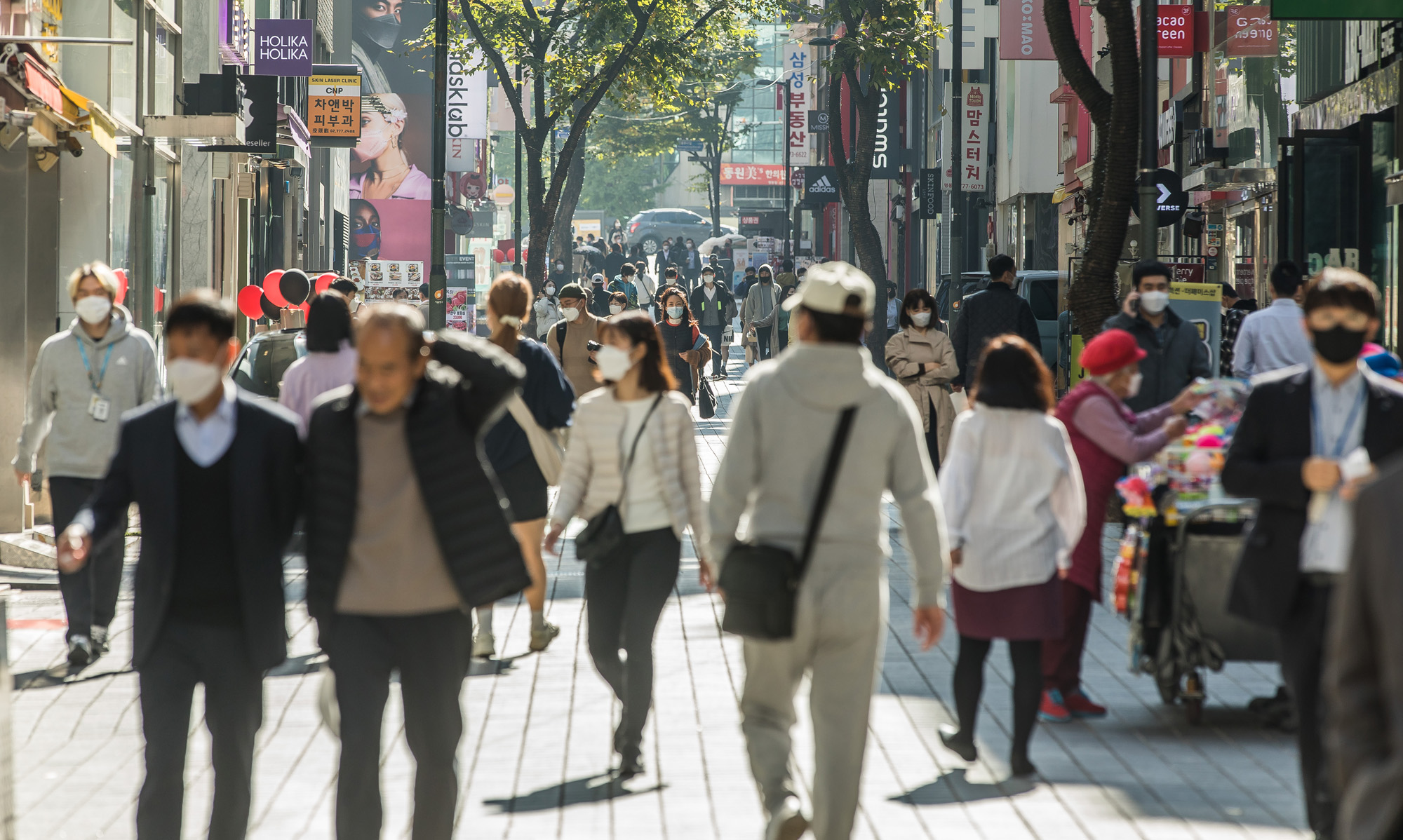 사회;세태;코로나19;신종코로나바이러스감염증;위드코로나;단계적일상회복;사회적거리두기;명동거리