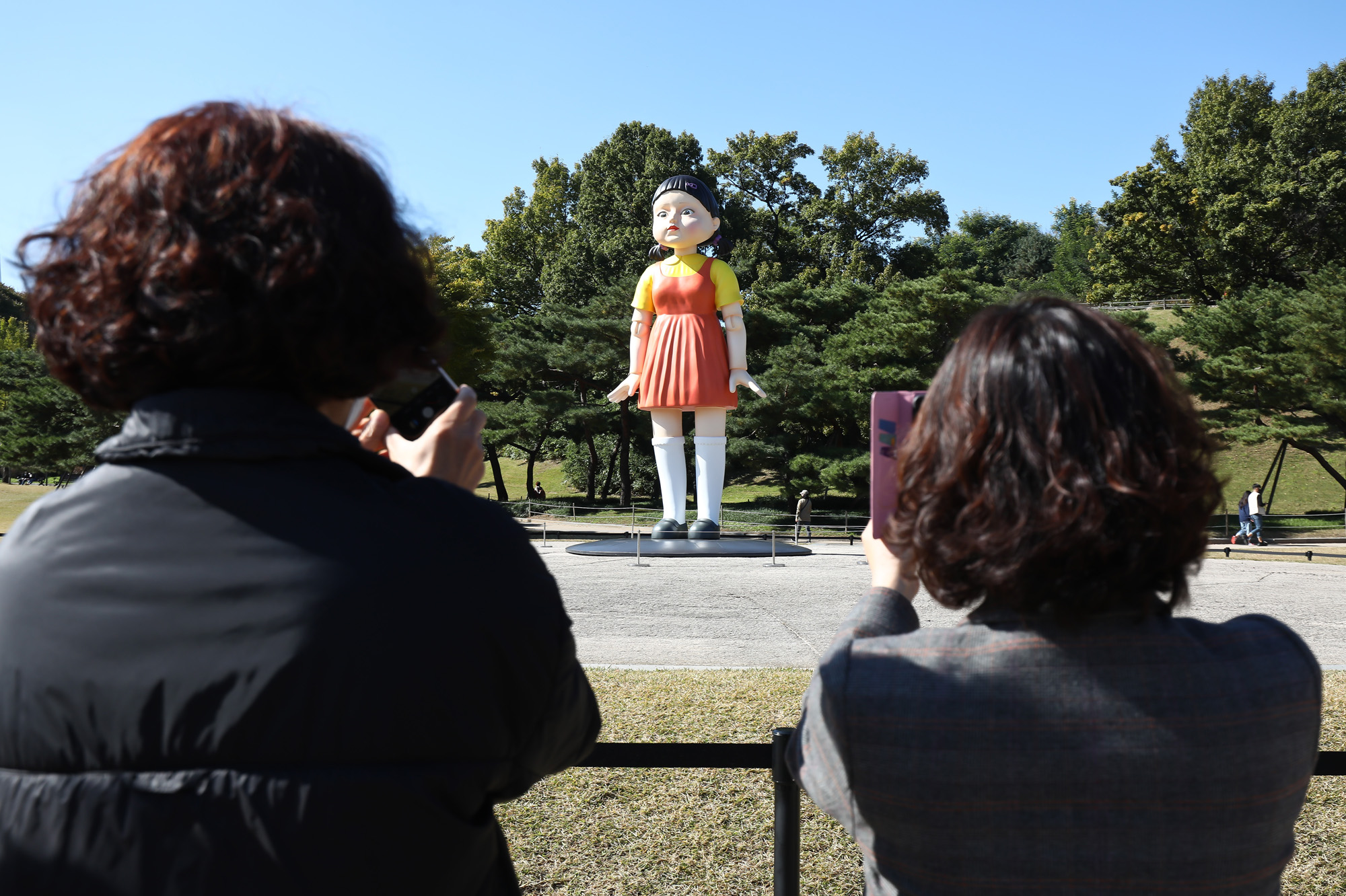 오징어게임;술래로봇 잔디마당 올림픽공원