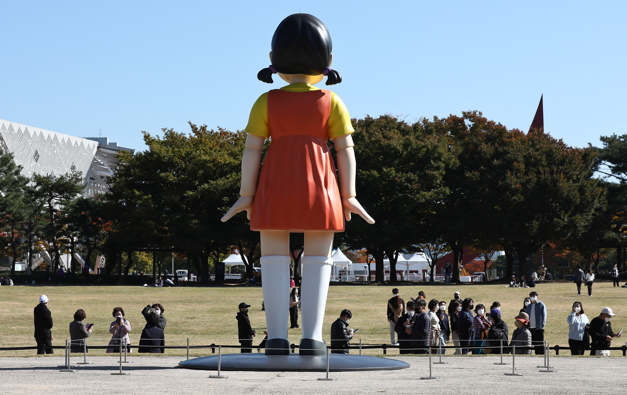 오징어게임;술래로봇 잔디마당 올림픽공원