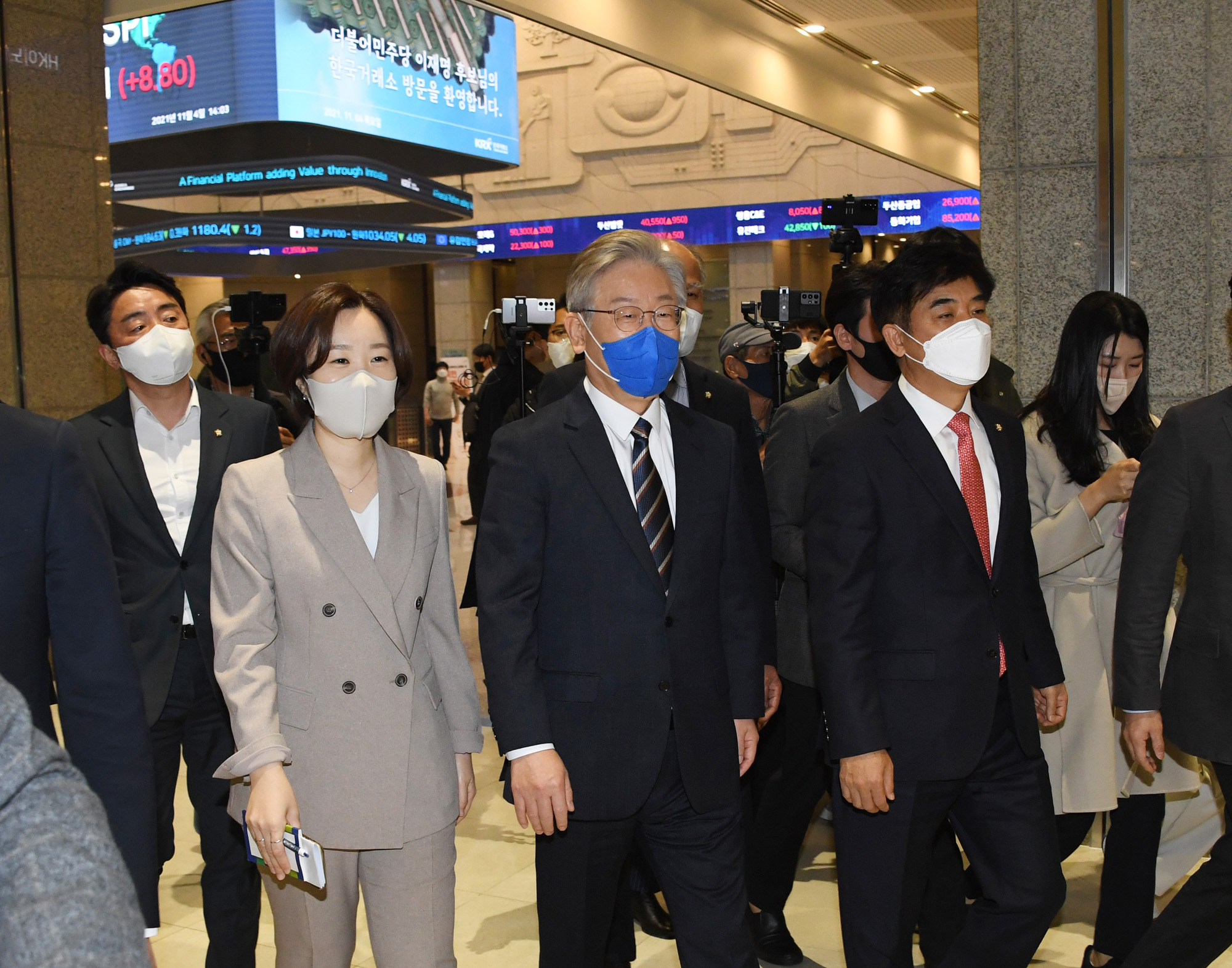 정치;정당;더불어민주당;이재명;대선후보;한국거래소