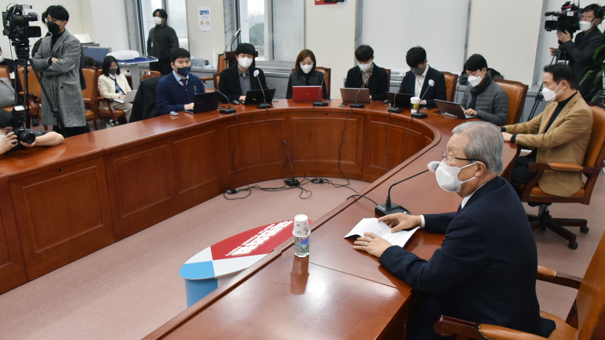 정치;국민의힘;김종인;총괄선대위원장;기자간담회