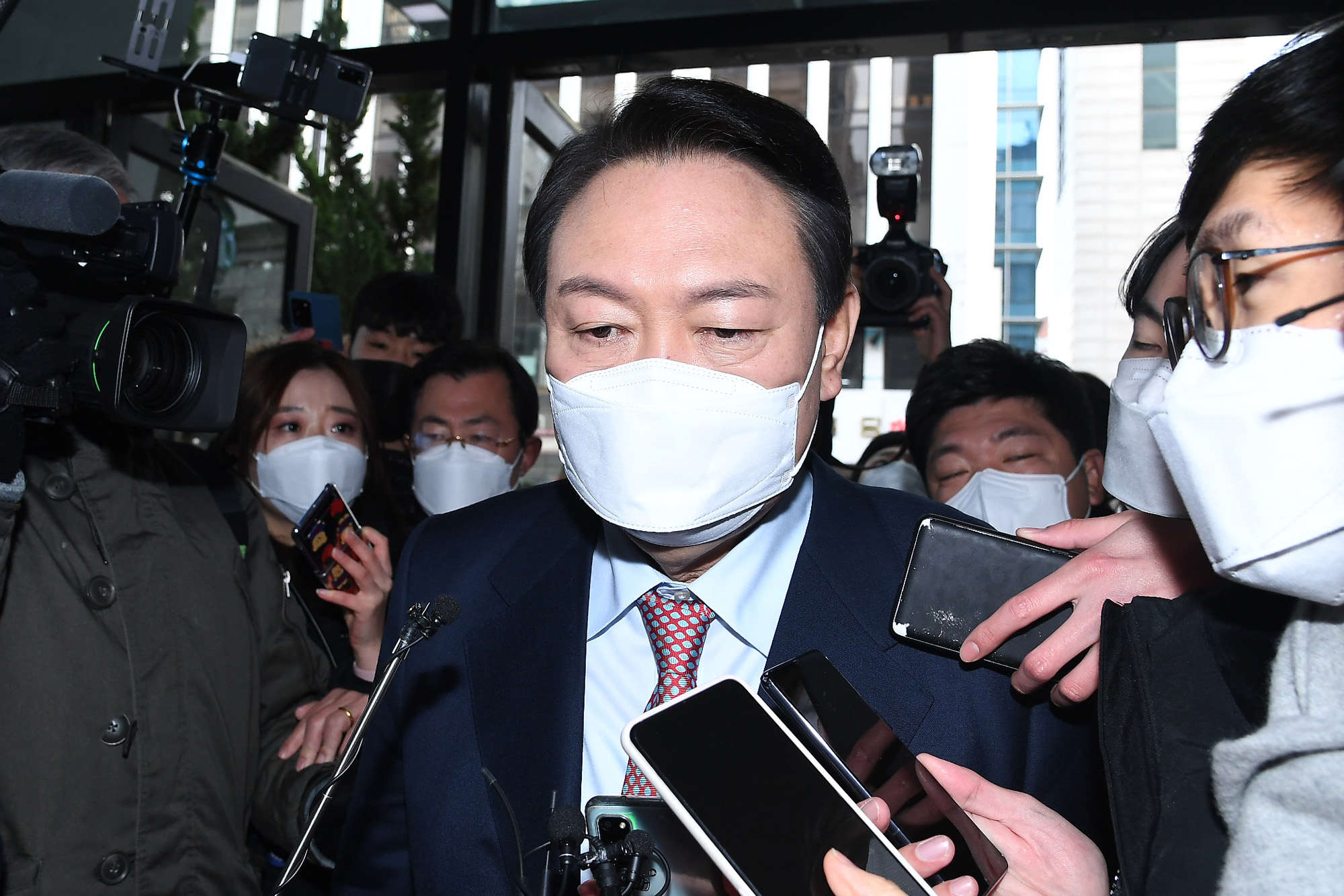 정치;정당;국민의힘;윤석열;대선후보;당사;출근