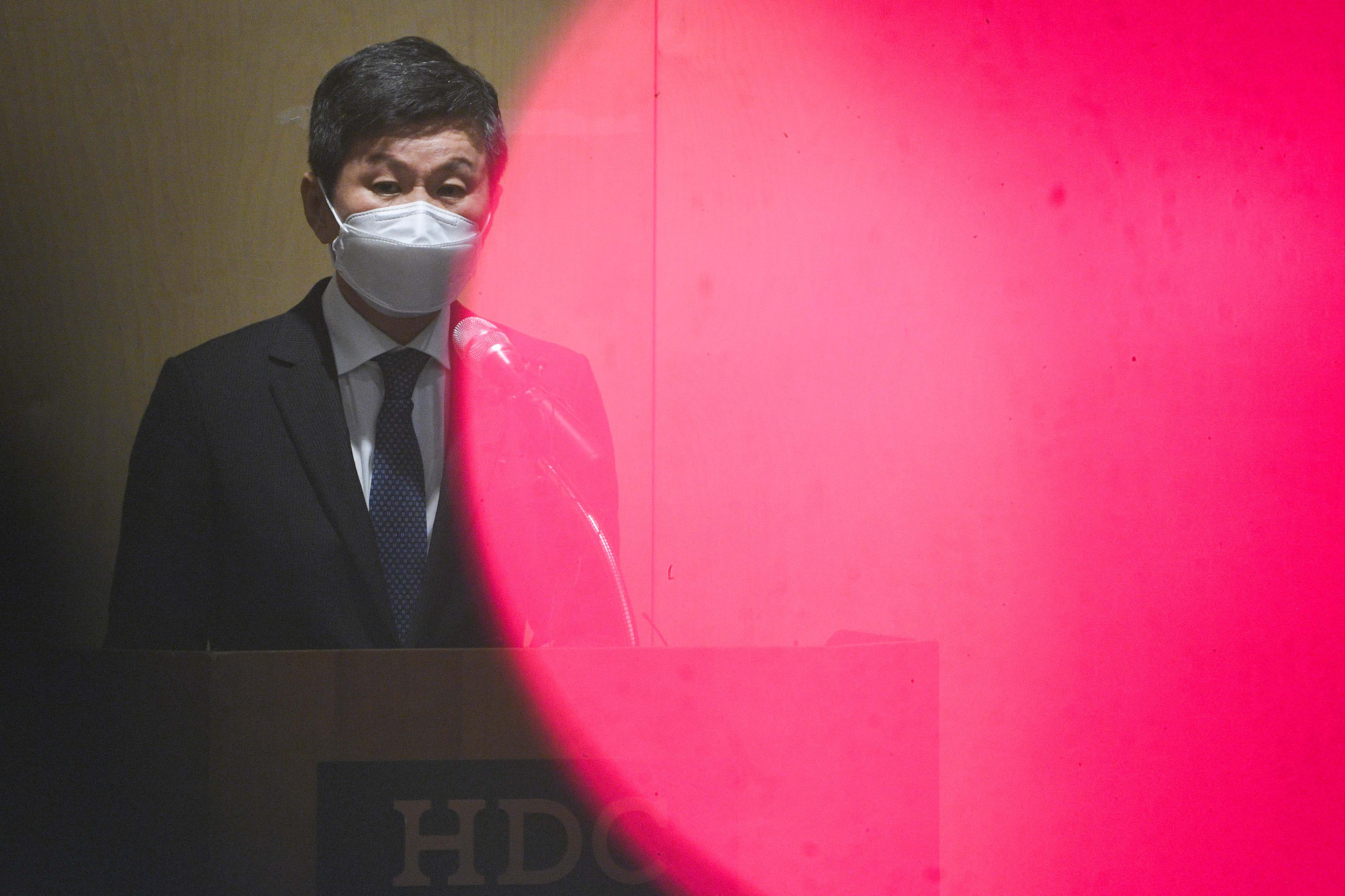 정몽규;정몽규사퇴;정몽규기자회견;현대산업개발회장;HDC회장사퇴