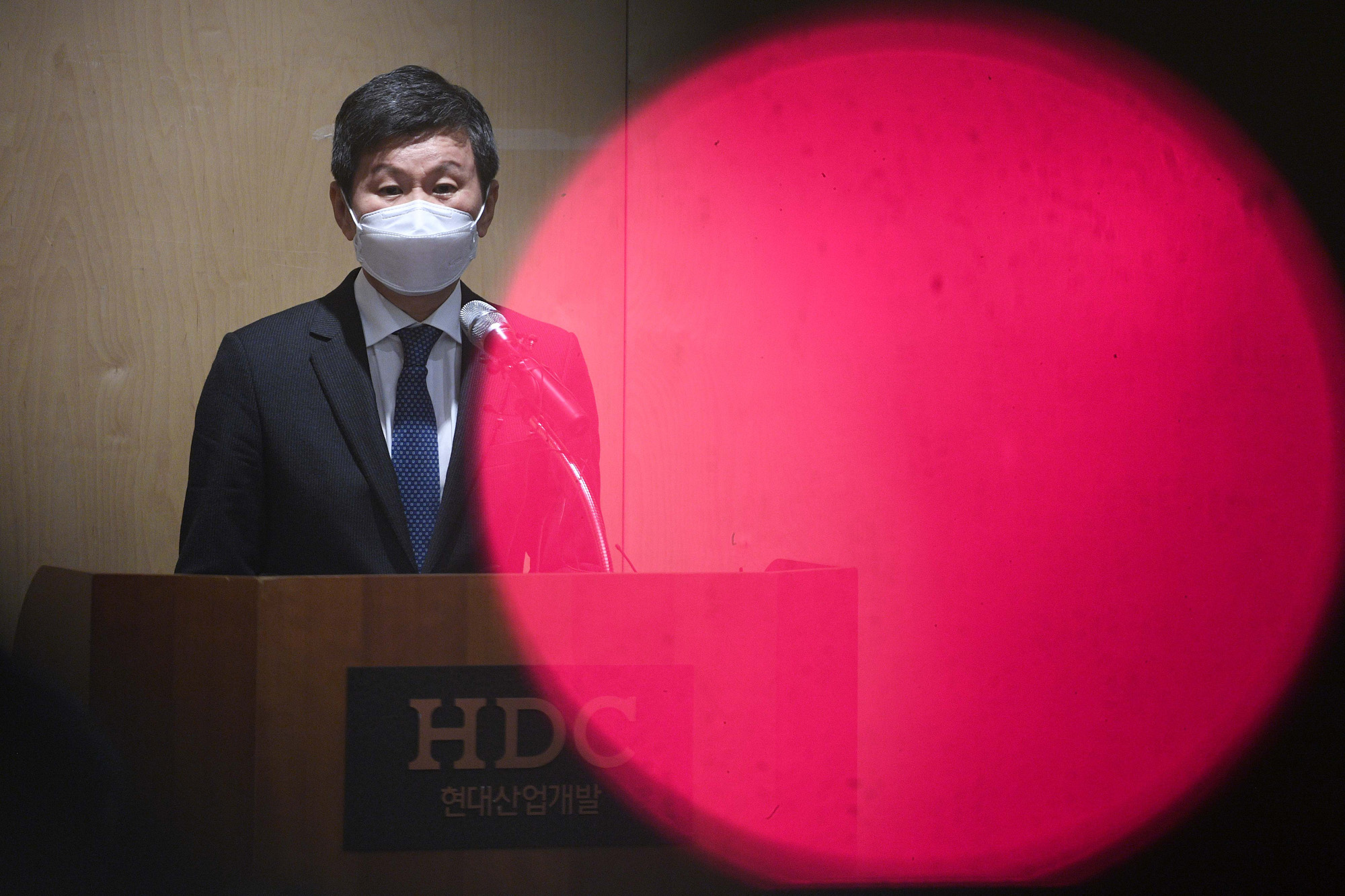 정몽규;정몽규사퇴;정몽규기자회견;현대산업개발회장;HDC회장사퇴