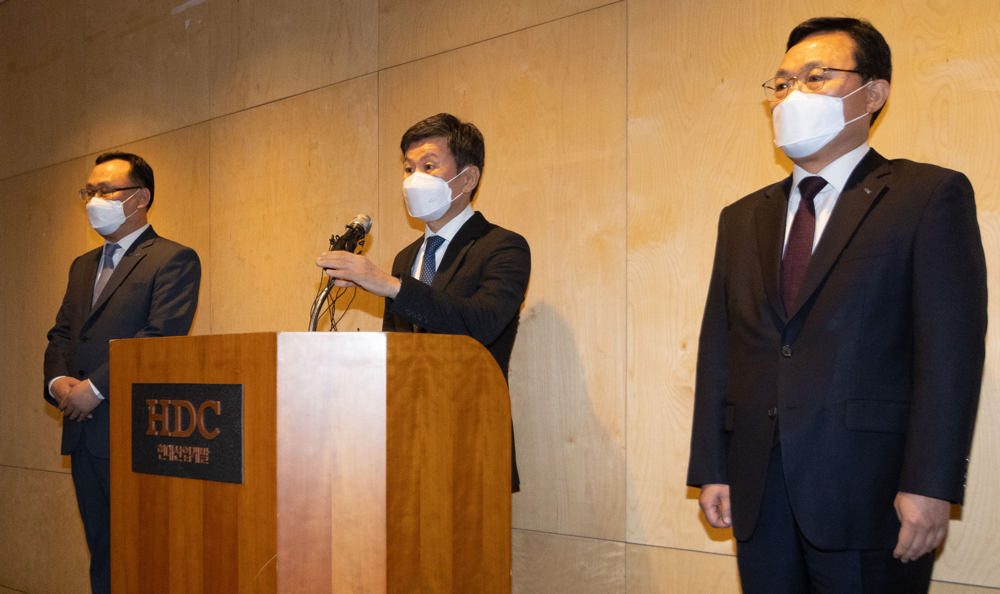 정몽규;정몽규사퇴;정몽규기자회견;현대산업개발회장;HDC회장사퇴