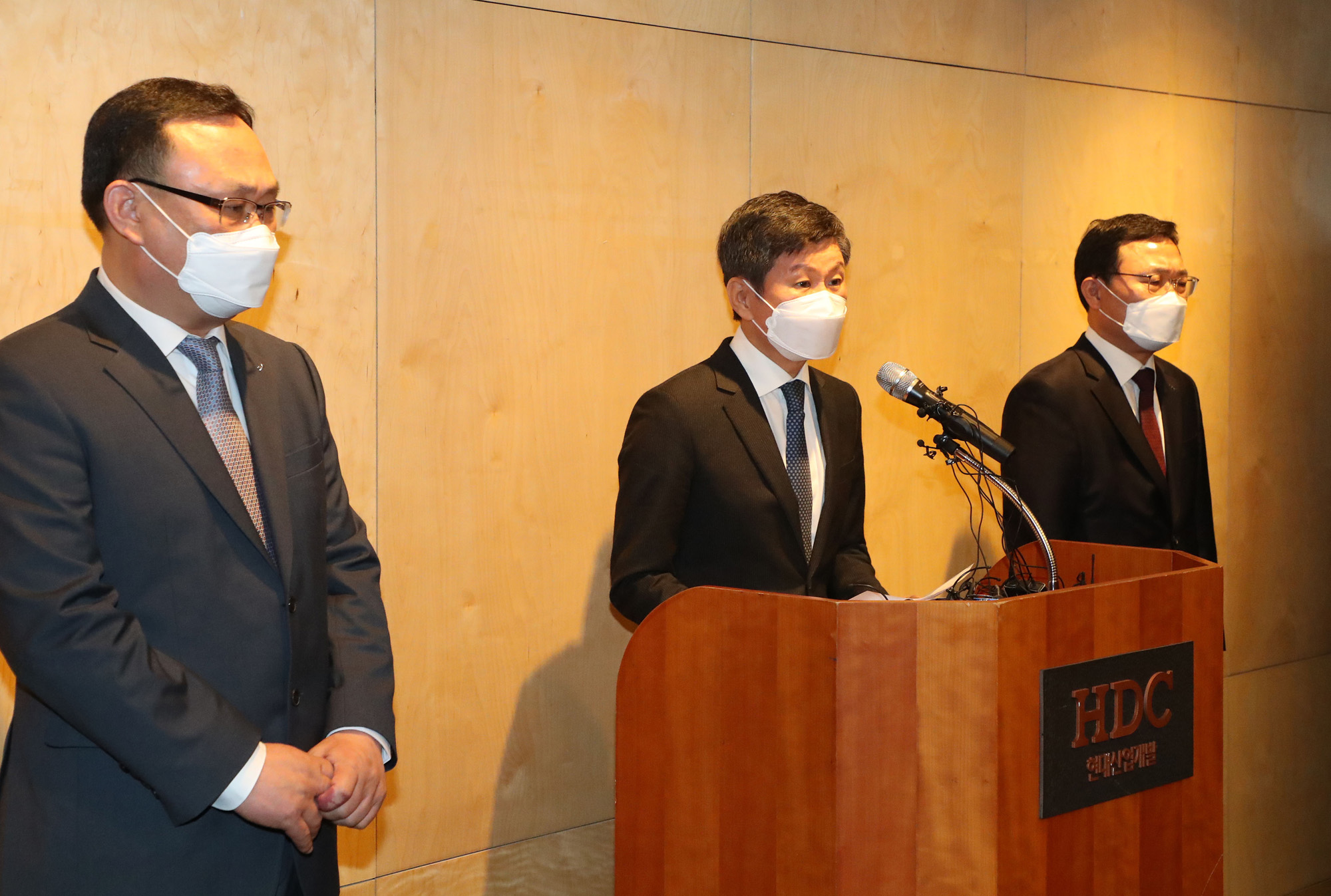 정몽규;정몽규사퇴;정몽규기자회견;현대산업개발회장;HDC회장사퇴