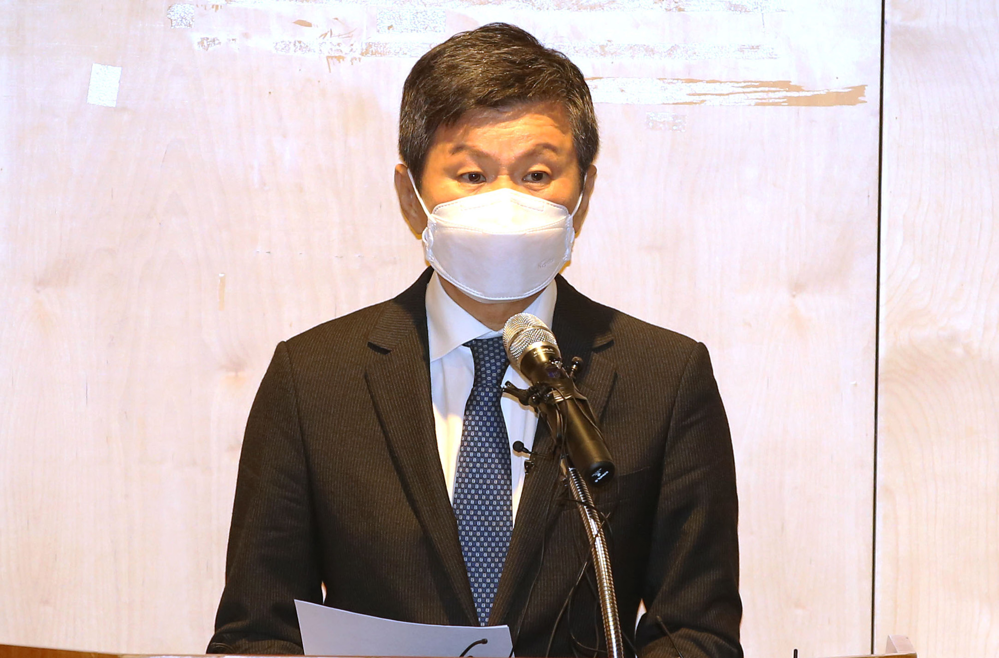 정몽규;정몽규사퇴;정몽규기자회견;현대산업개발회장;HDC회장사퇴