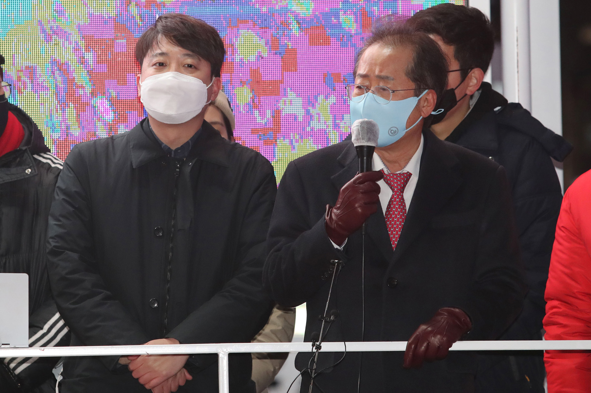 정치;국민의힘;이준석;홍준표;홍대거리;유세