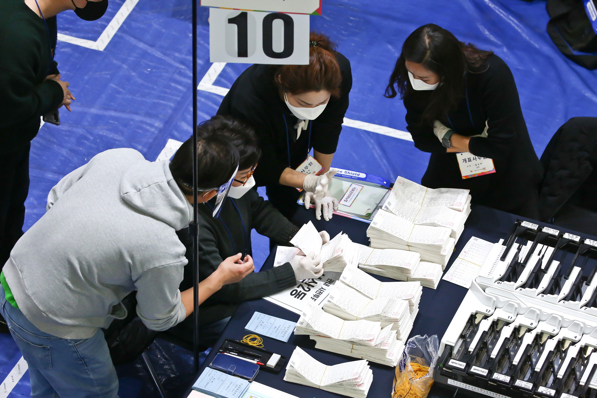 개표소 대통령선거