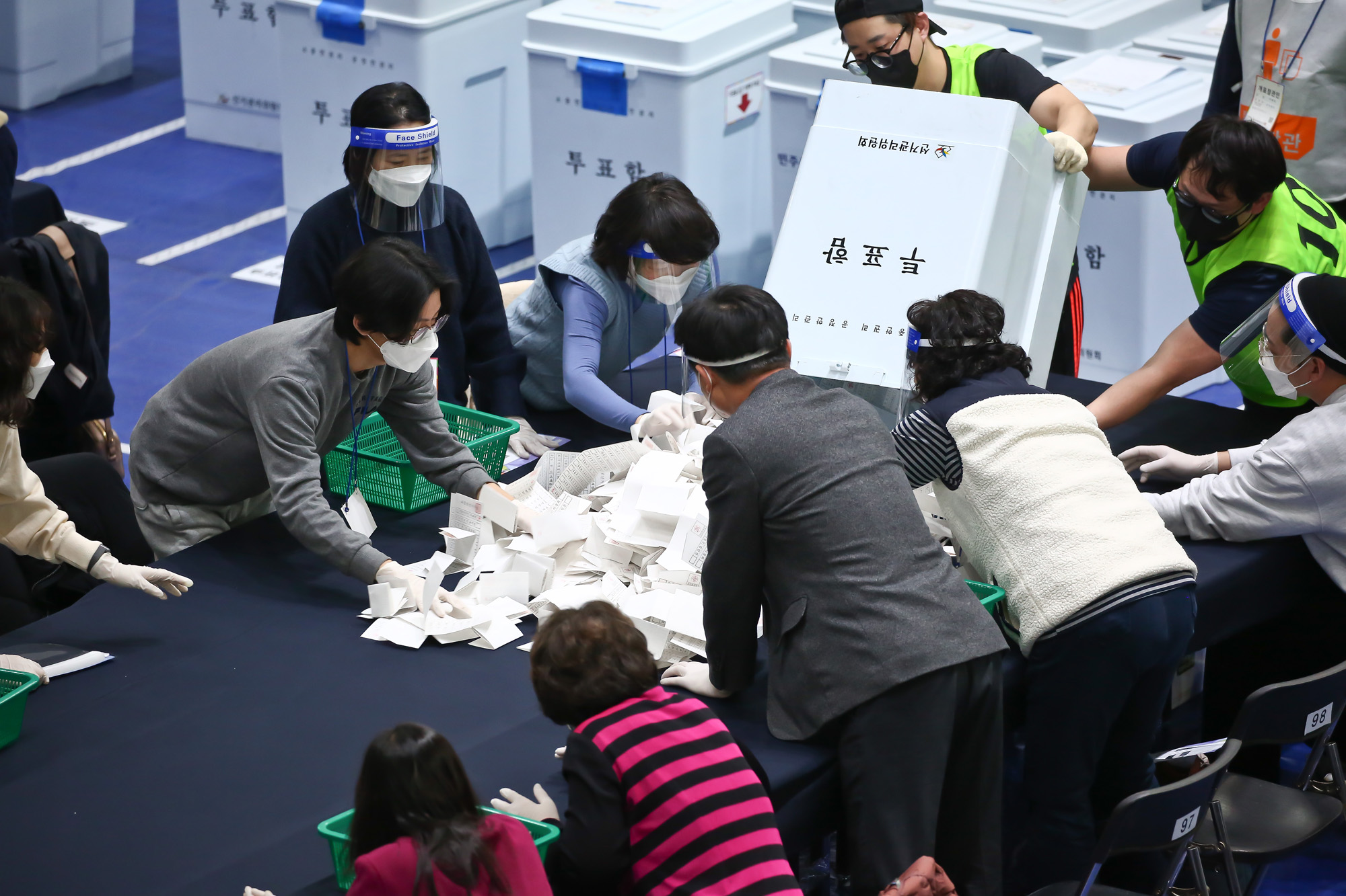 개표소 대통령선거