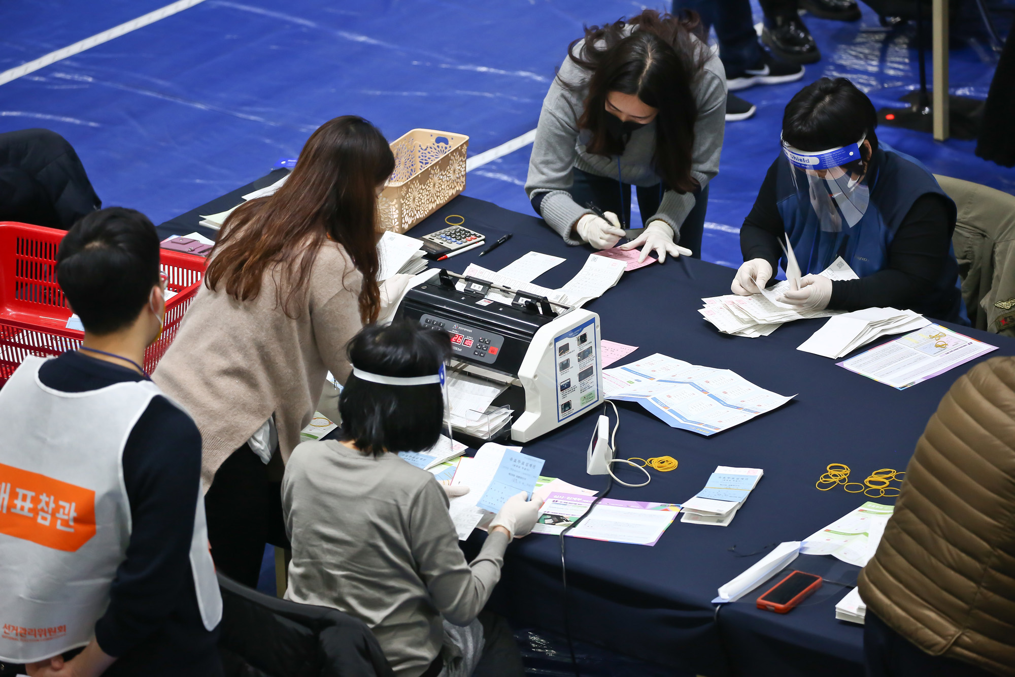 개표소 대통령선거