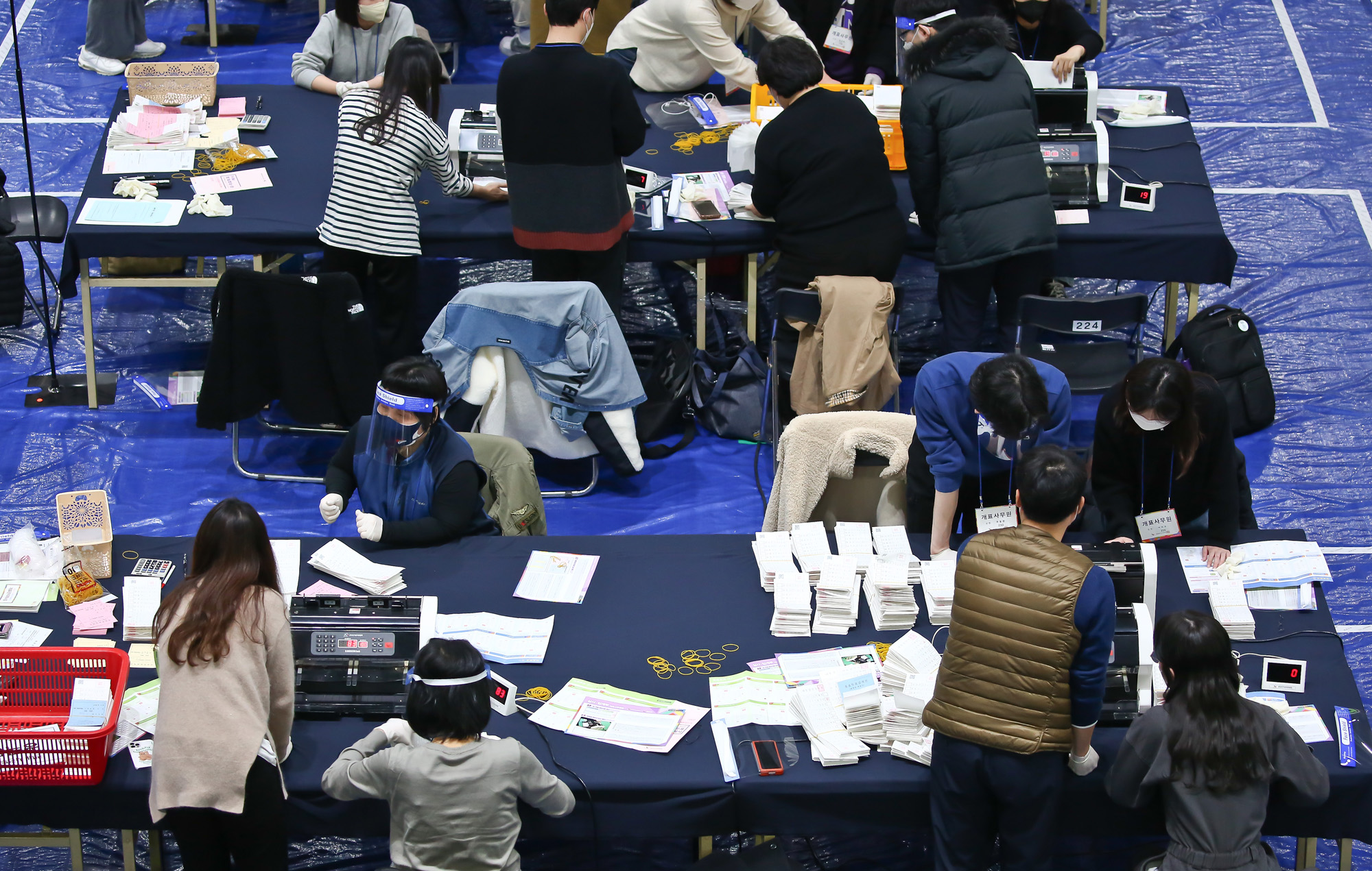 개표소 대통령선거