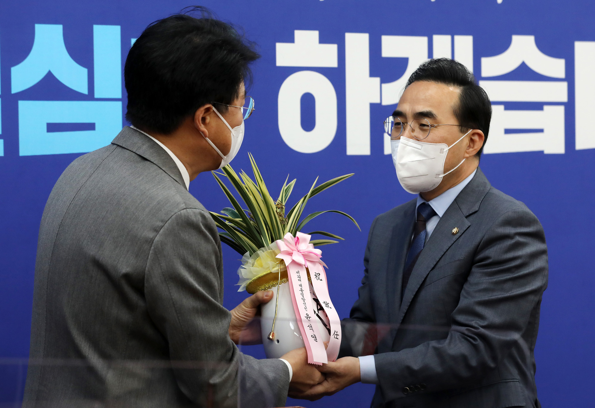 정치;더불어민주당;박홍근;윤석열;축하난;장제원