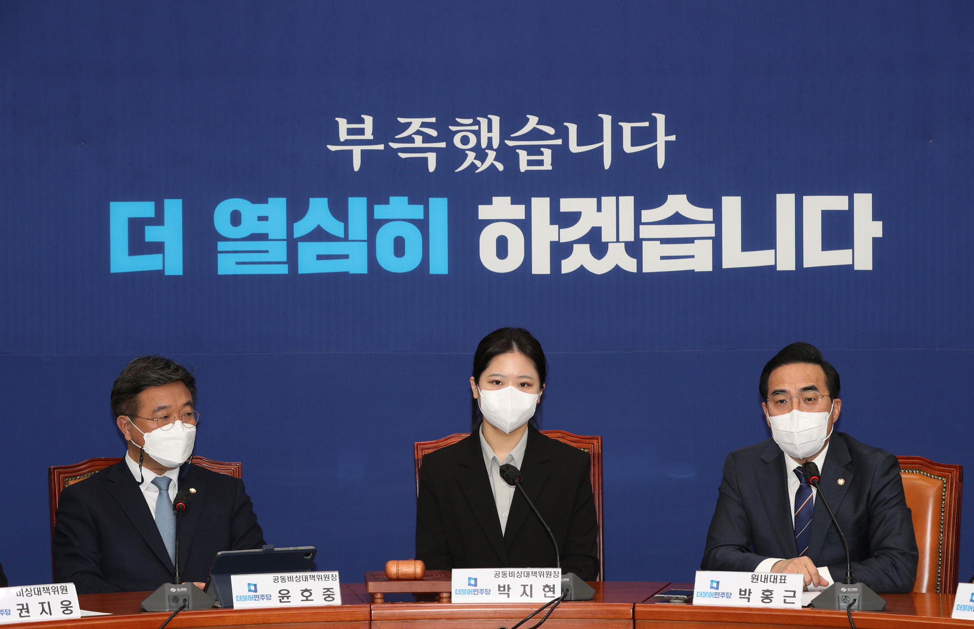 정치;더불어민주당;비상대책위원회의