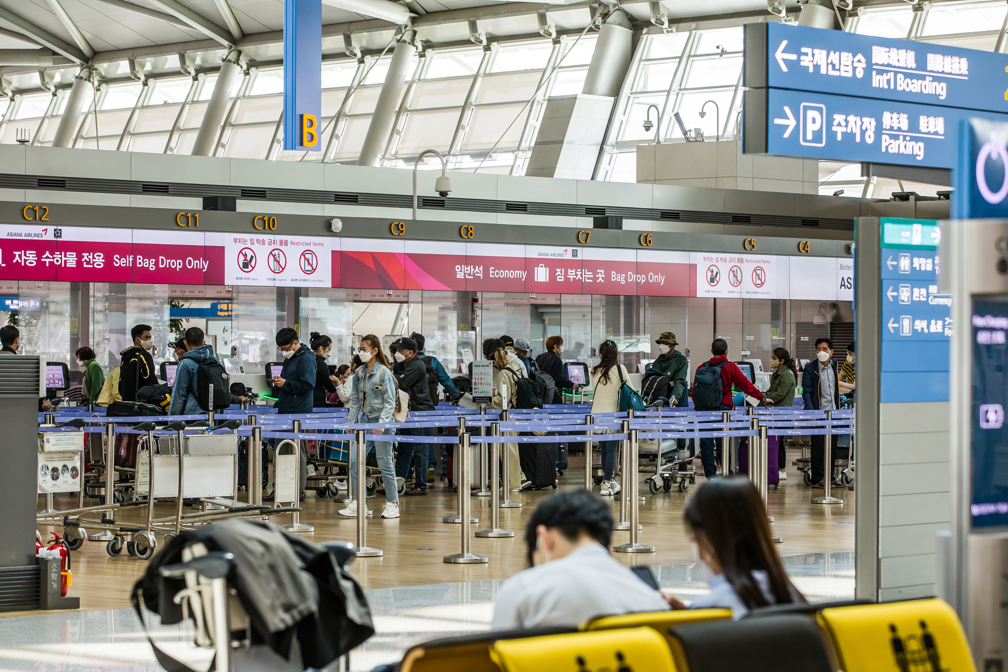 사회;세태;인천국제공항;인천공항출국장;해외여행객;공항이용객;방역조치완화
