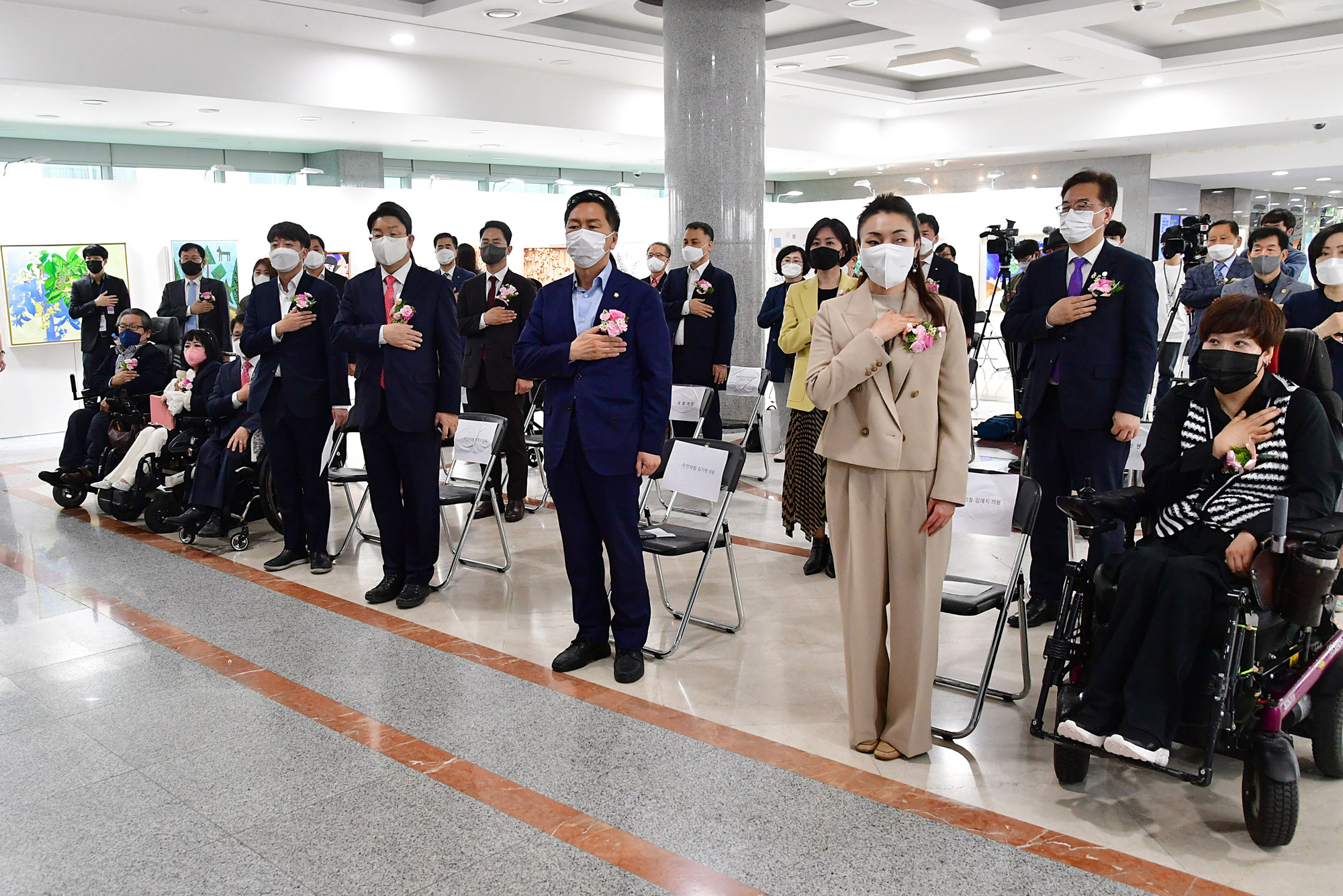 정치;국민의힘;이준석;장애인미술대전