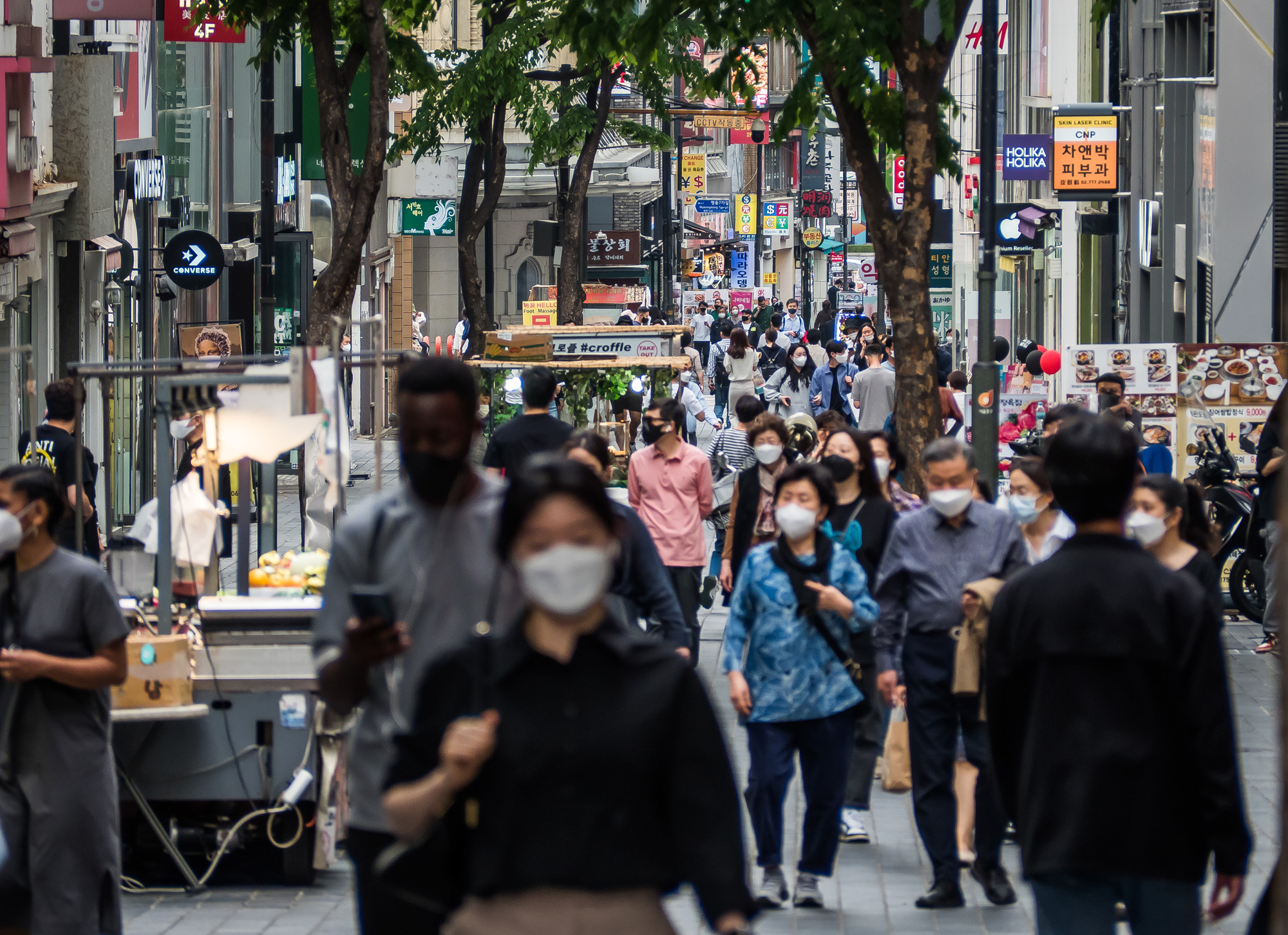 사회;세태;경제;코로나19;신종코로나바이러스감염증;사회적거리두기전면해제;일상회복;명동거리