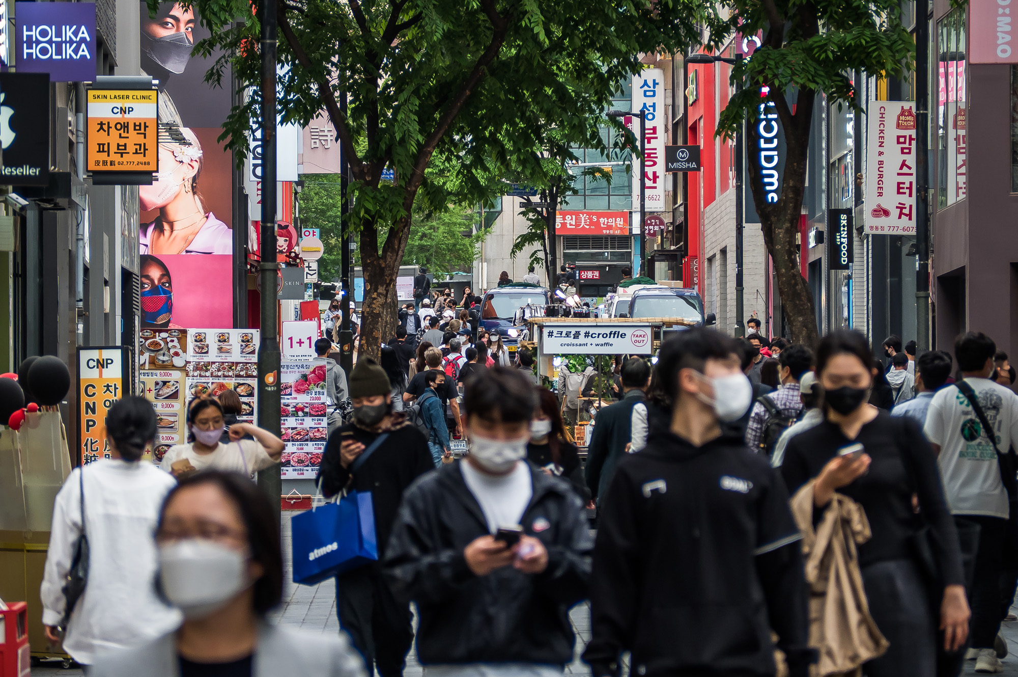 사회;세태;경제;코로나19;신종코로나바이러스감염증;사회적거리두기전면해제;일상회복;명동거리