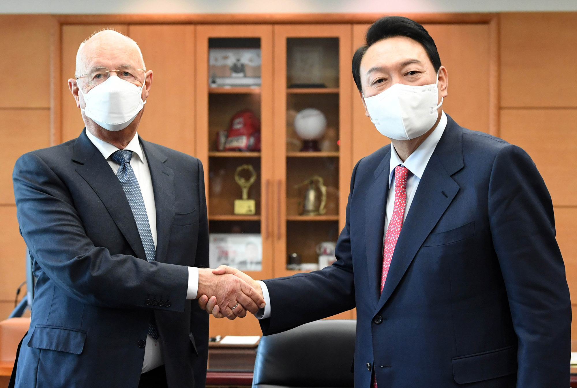 윤석열;윤석열클라우스슈밥;윤석열접견