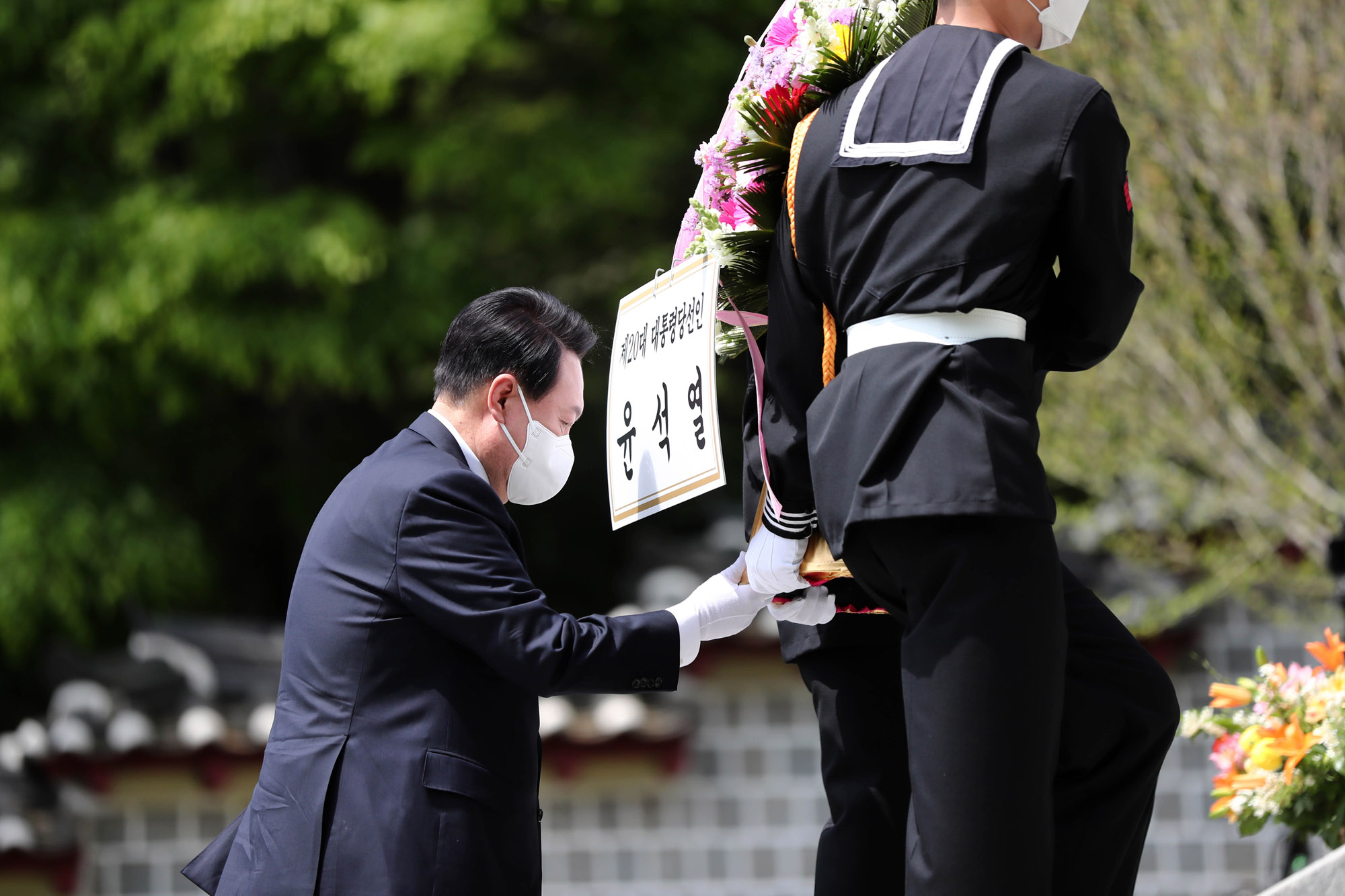 이순신 장군 탄신 477주년 기념 다례제;인수위;윤석열;윤석열현충사;윤석열이순신