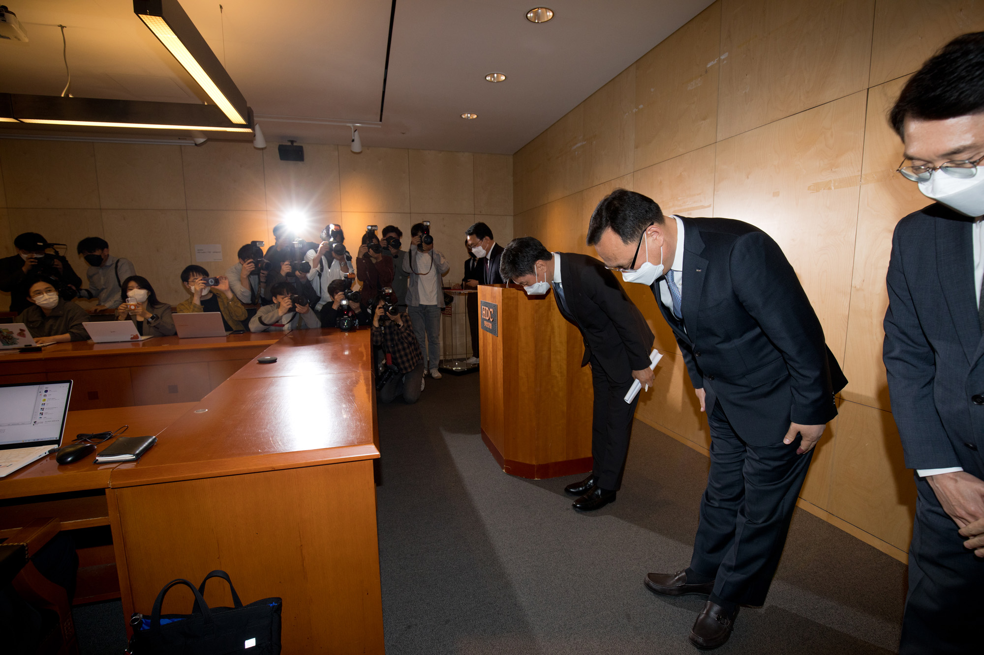 경제;기업;현대산업개발;HDC;정몽규;광주;화정;아파트;붕괴;기자회견