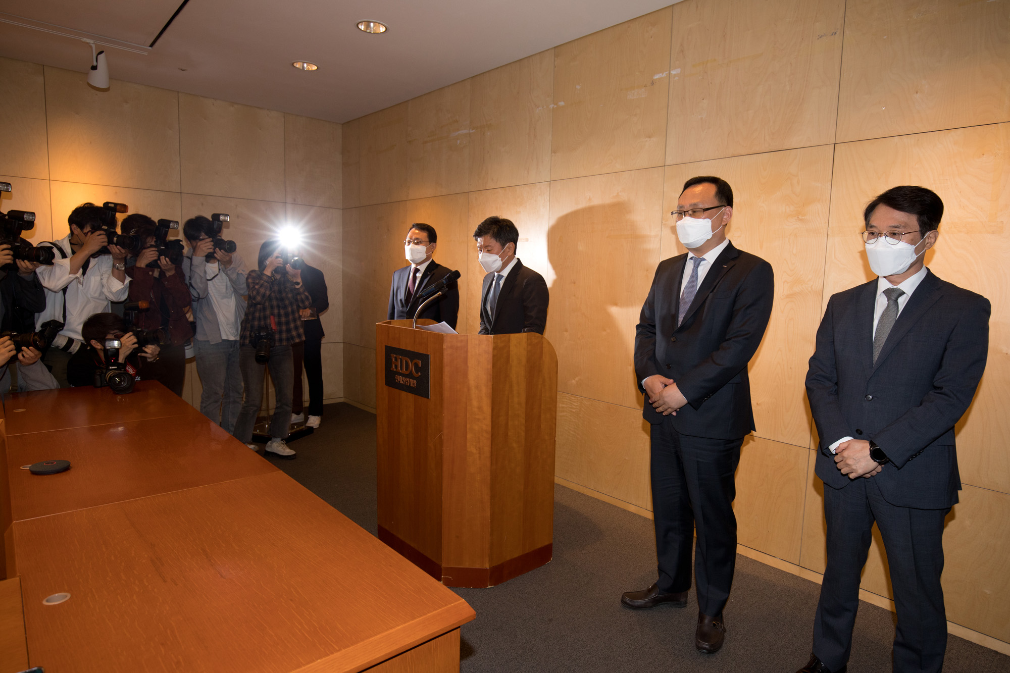 경제;기업;현대산업개발;HDC;정몽규;광주;화정;아파트;붕괴;기자회견