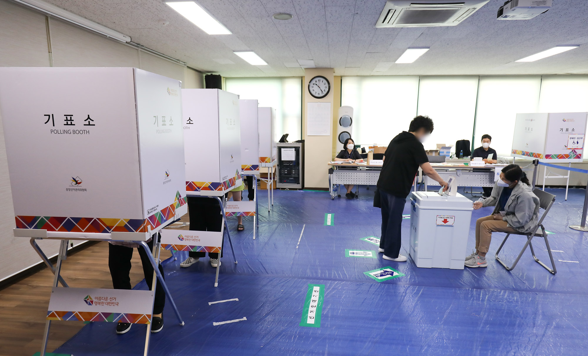 전국동시지방선거;선거투표소;선거;선거일;투표