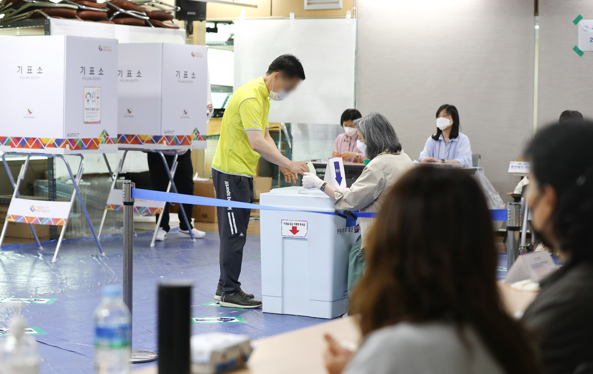 전국동시지방선거;선거투표소;선거;선거일;투표