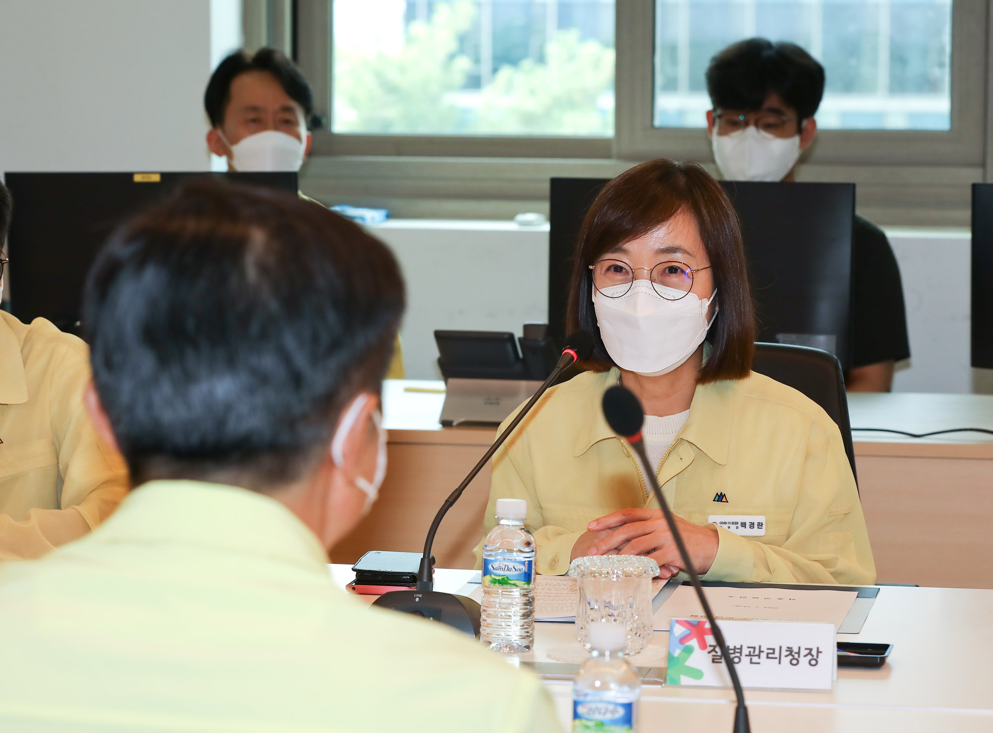 백경란;질병관리청장;코로나19;백경란서초구청