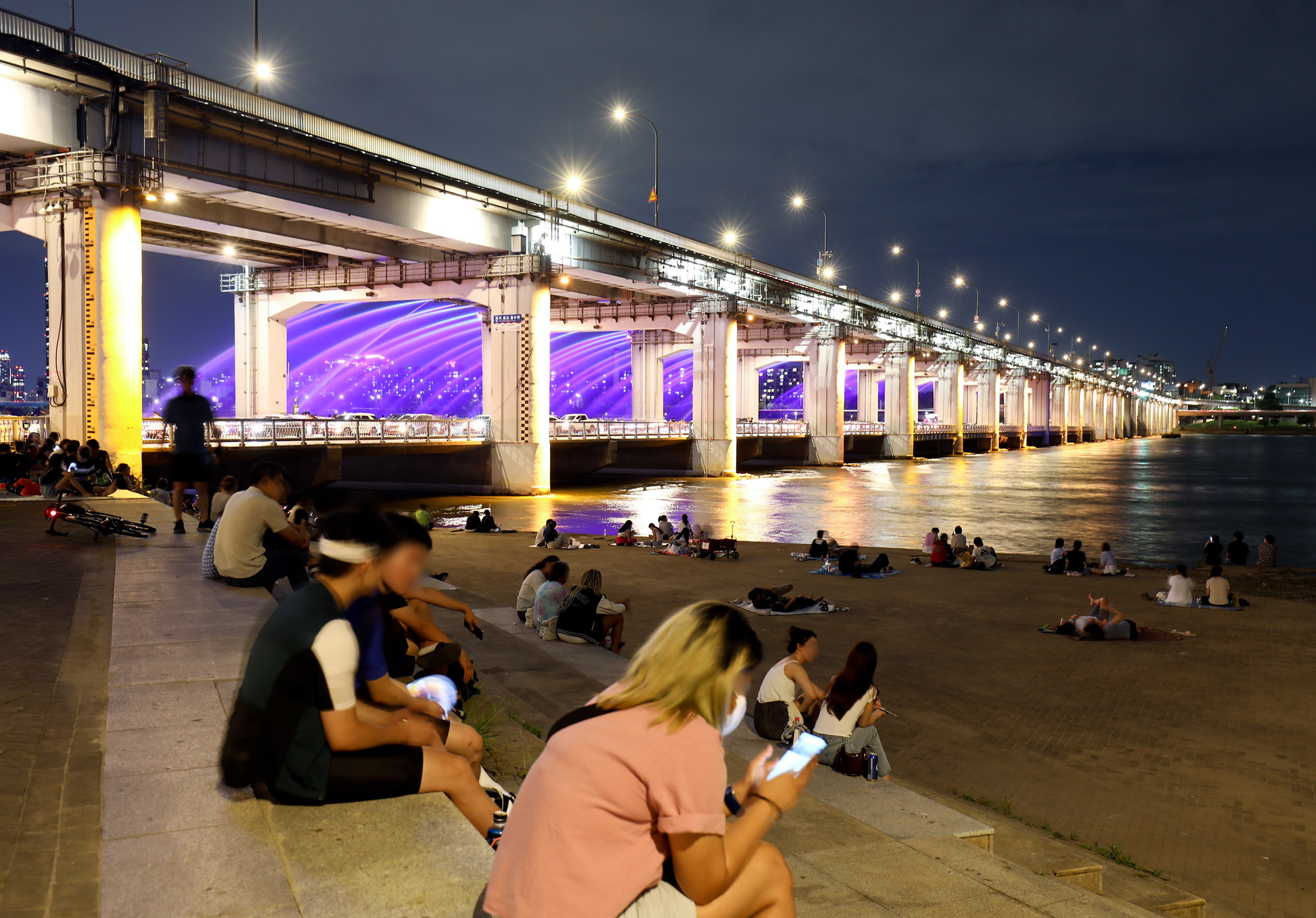 열대야;반포한강고우언;무지개분수;시민한강공원